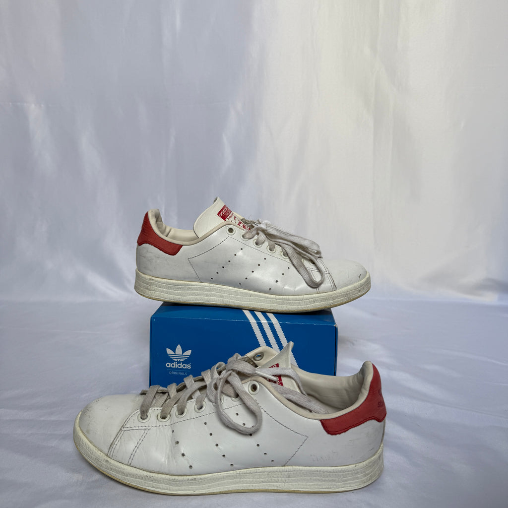 Adidas Stan Smith – Weiß/Rot – Größe 40⅔ (US 7)