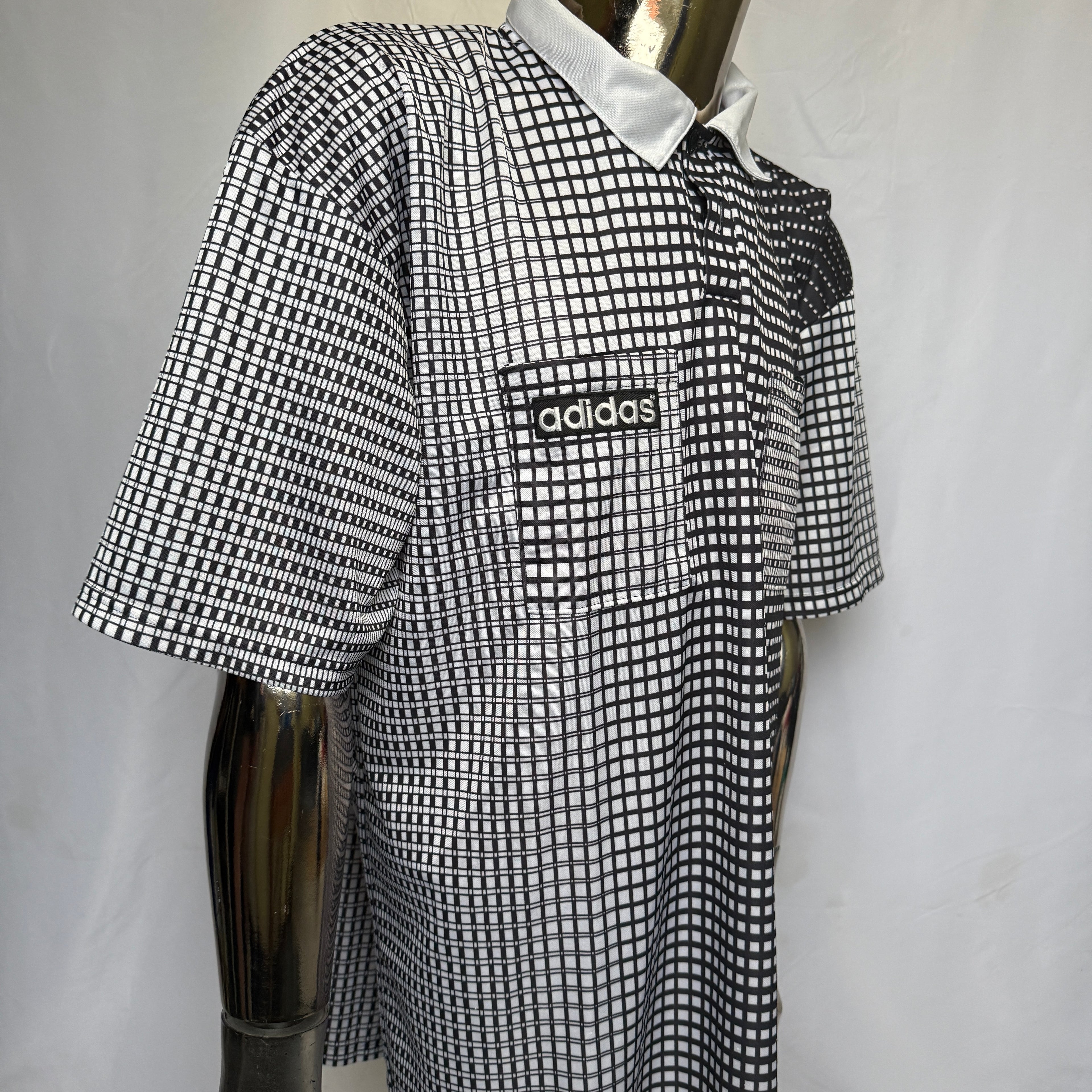adidas 80er 90er Vintage Polo Shirt / Polohemd – Gr. XL