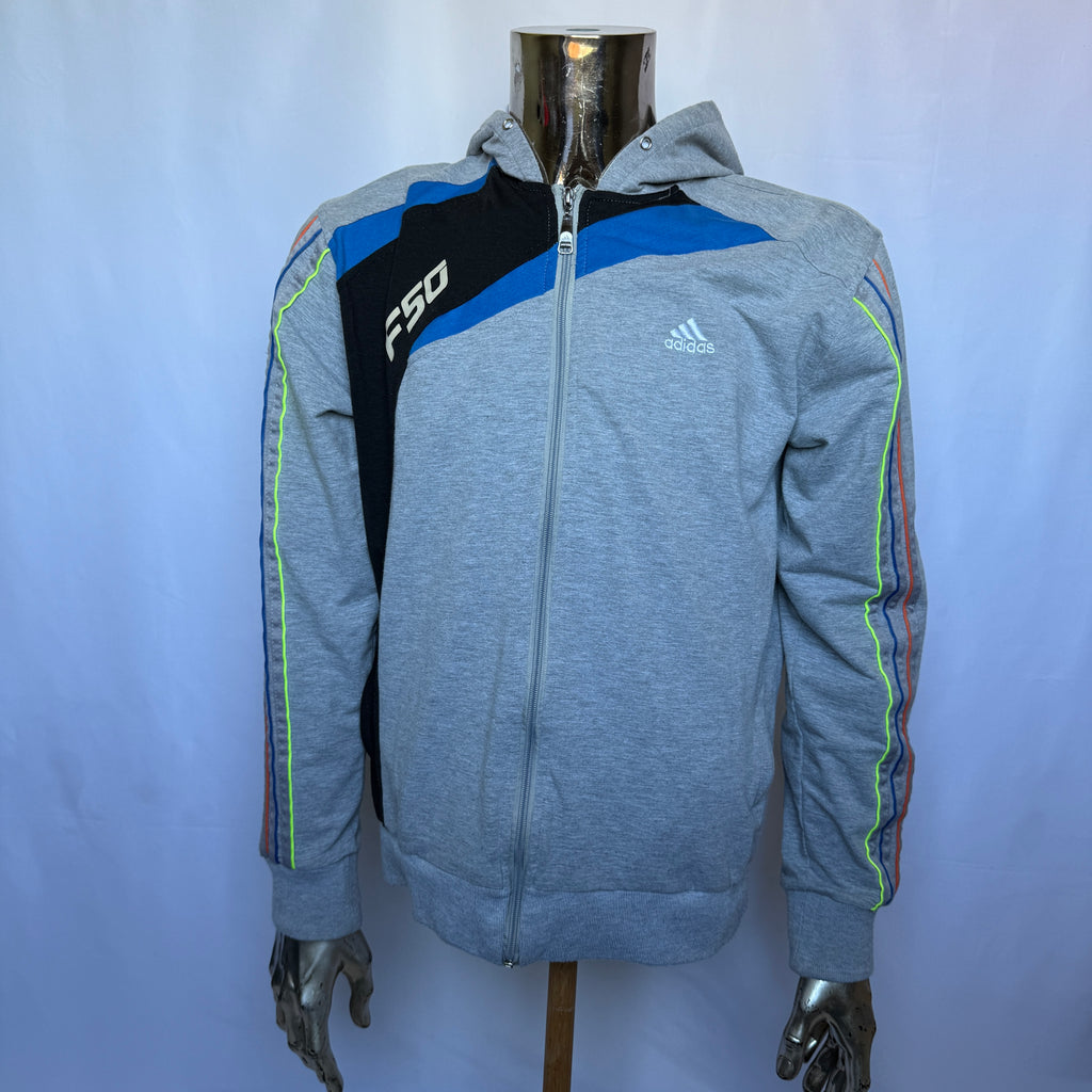 Adidas F50 Hoodie (Pullover / Sweatshirt) – frühe 00er Jahre Vintage - Größe XL