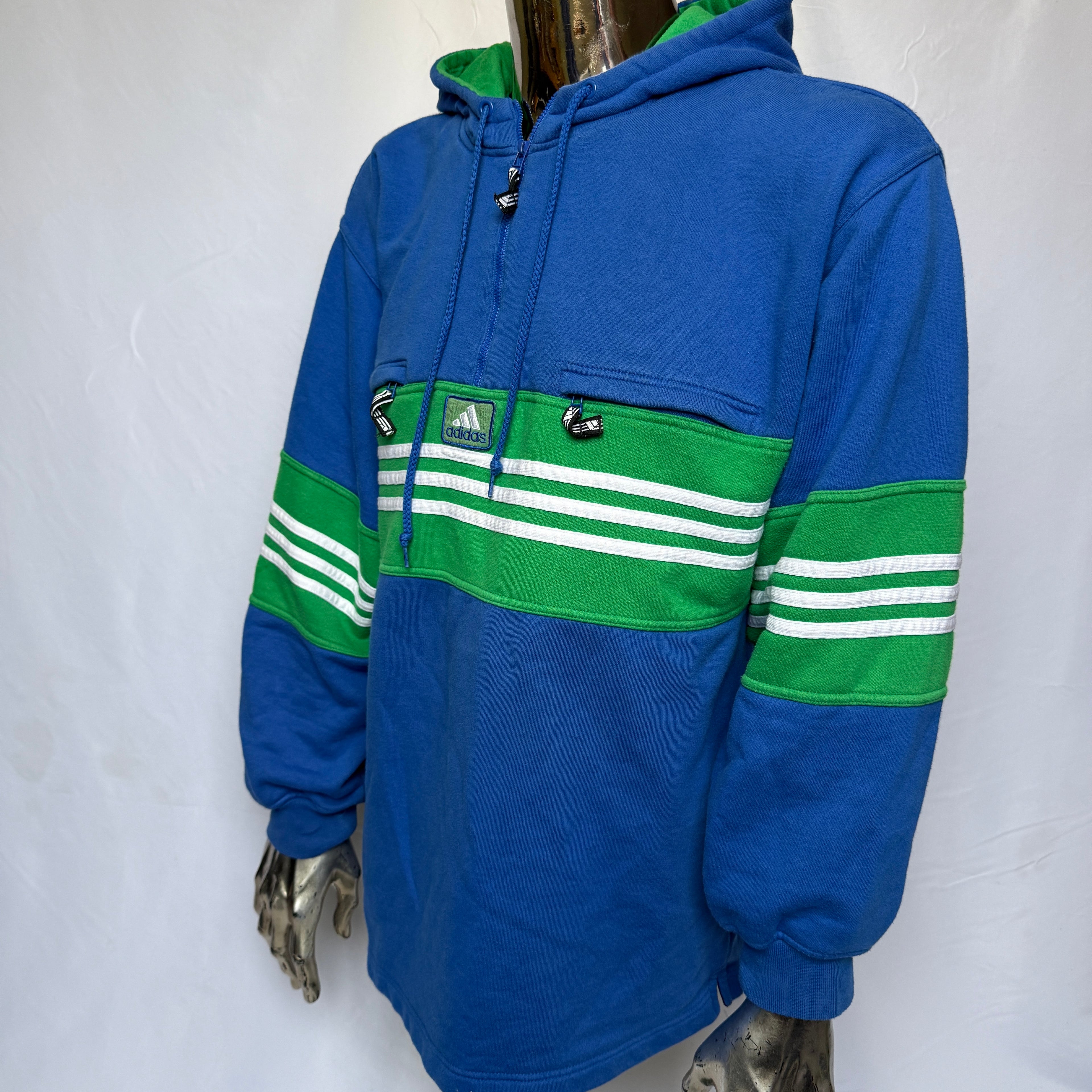 adidas 90er Vintage Hoodie / Pullover – Gr. M (DE 48–50)