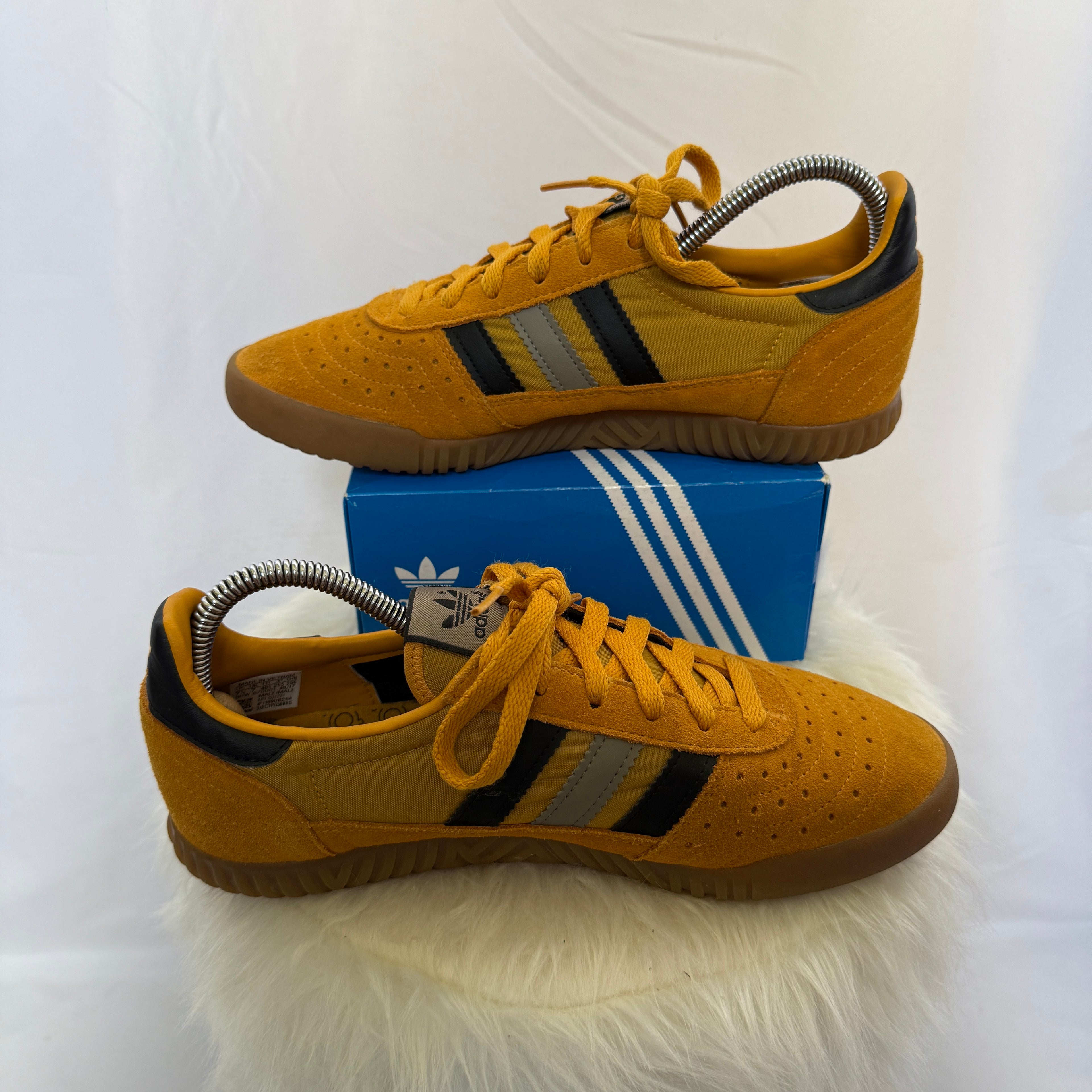 adidas Indoor Super Sneaker / Schuhe – Orange / Gum – Größe 40 2/3