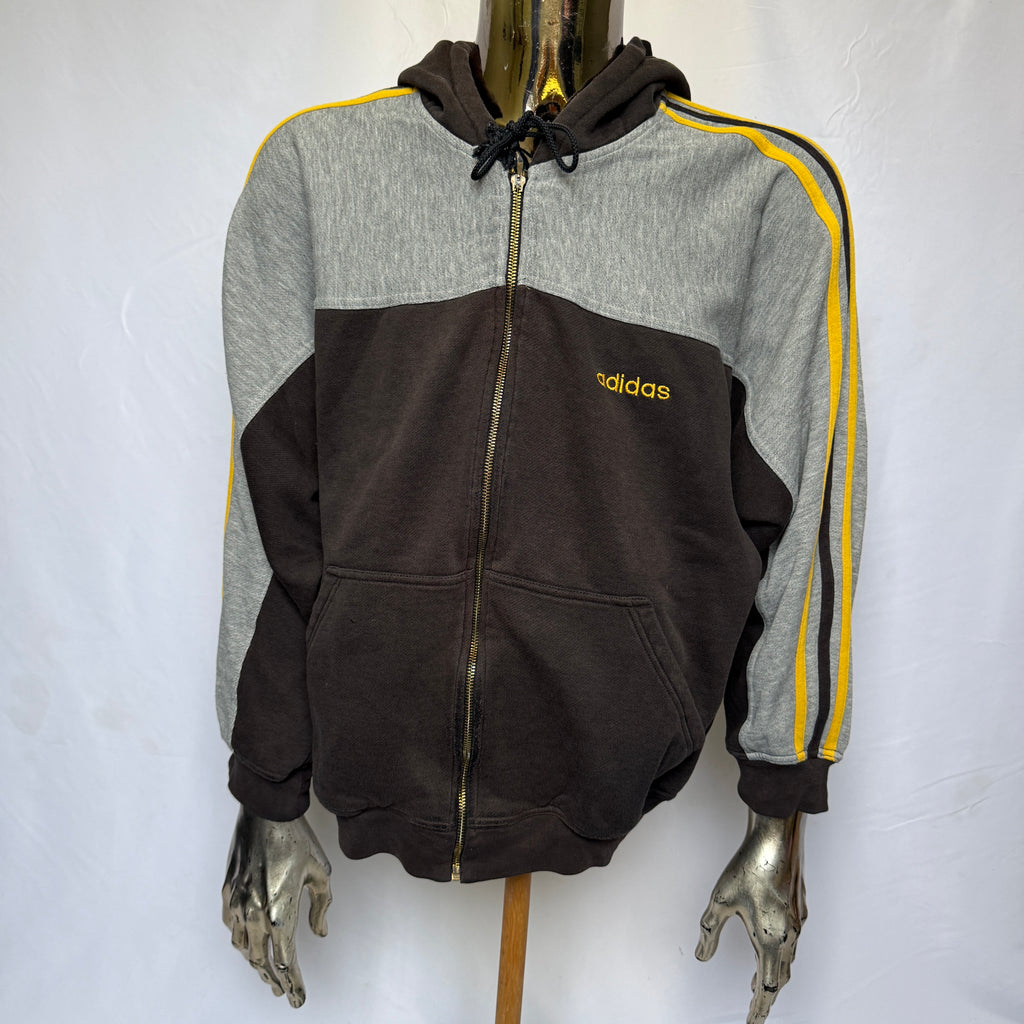 adidas 90er Vintage Zip Hoodie / Pullover – Gr. L
