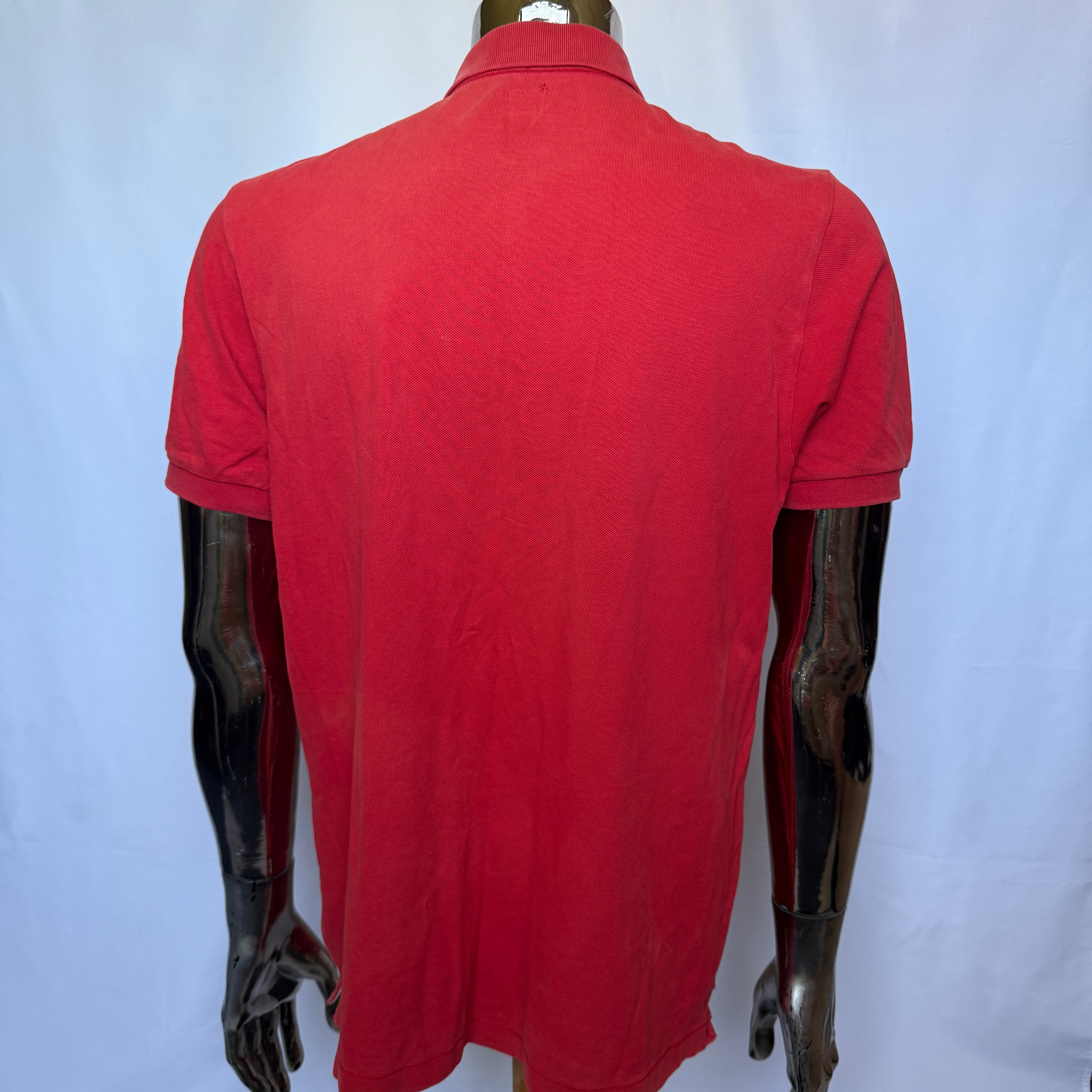 Adidas Originals Polo Shirt – Red Trefoil – 00er Jahre Vintage - Größe M