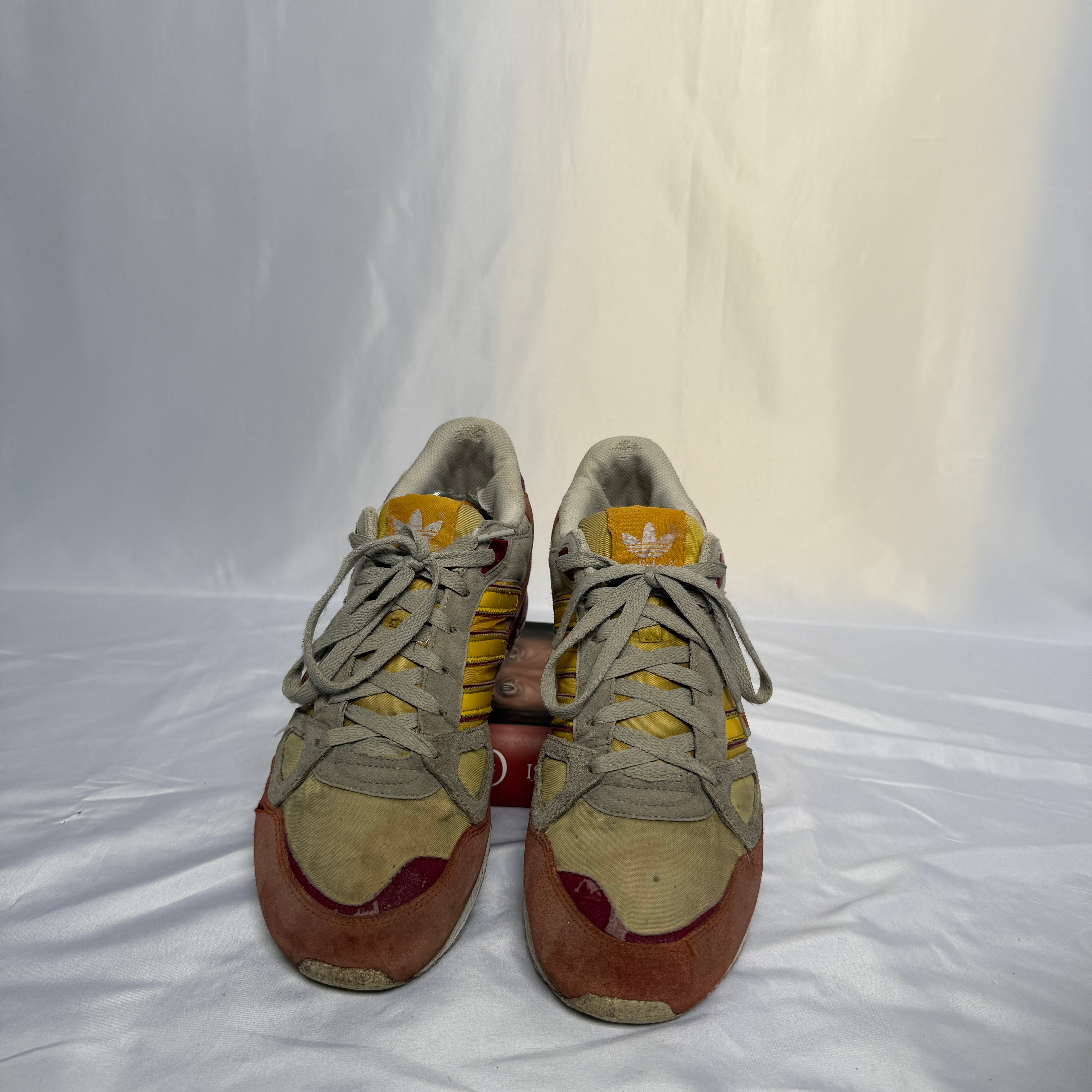 Adidas ZX 8000 (ca. 2009) – Gelb/Rot/Grau – Größe 45 1/3 (US 11)