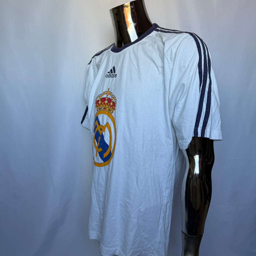 Adidas x Real Madrid T-Shirt  – späte 90er / frühe 00er Vintage - Größe L
