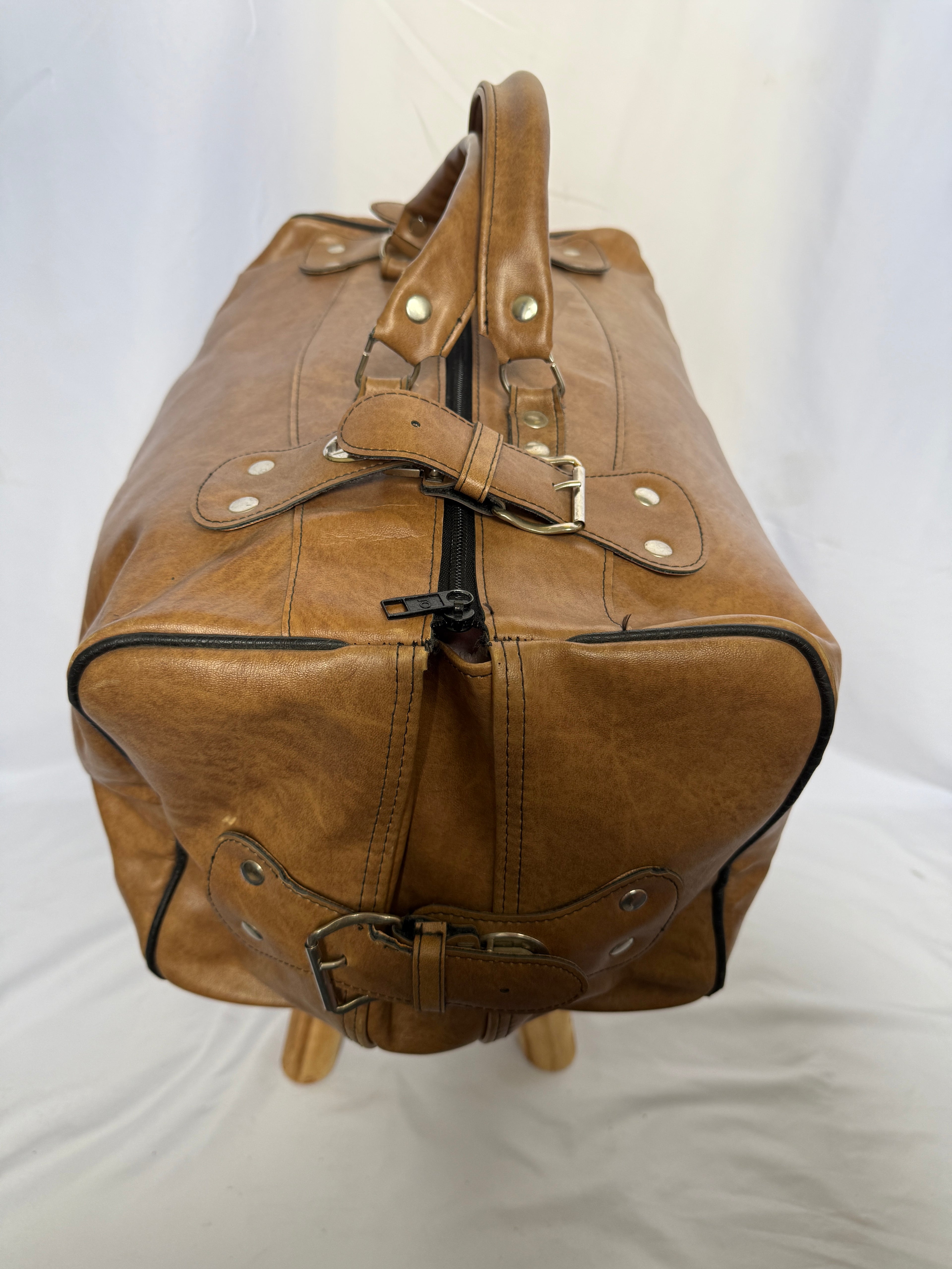 adidas 80er - 90er Vintage Leder Sporttasche / Reisetasche – Rarität