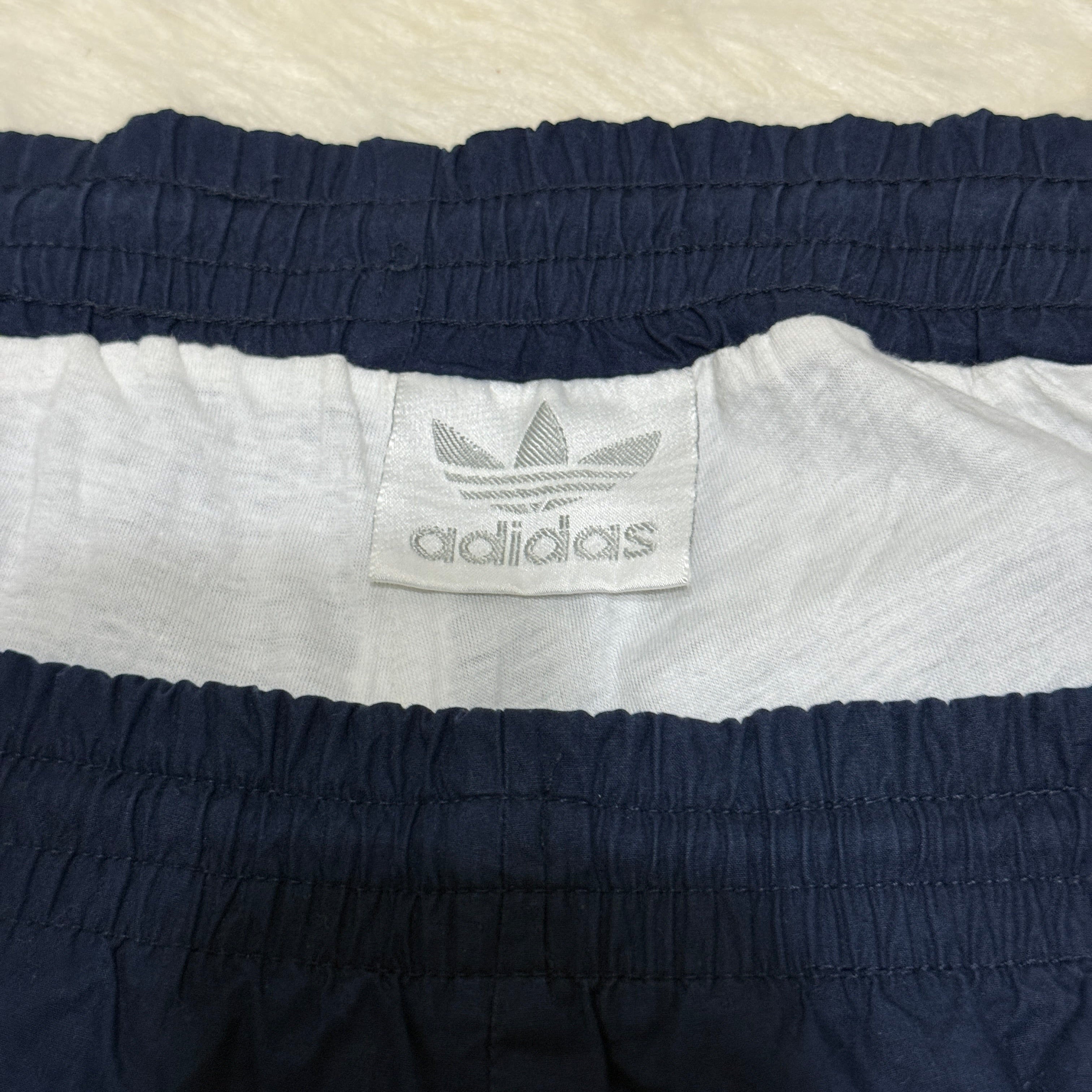 Adidas Originals Nylon Jogginghose / Trainingshose - frühe 90er Jahre Vintage - Größe L
