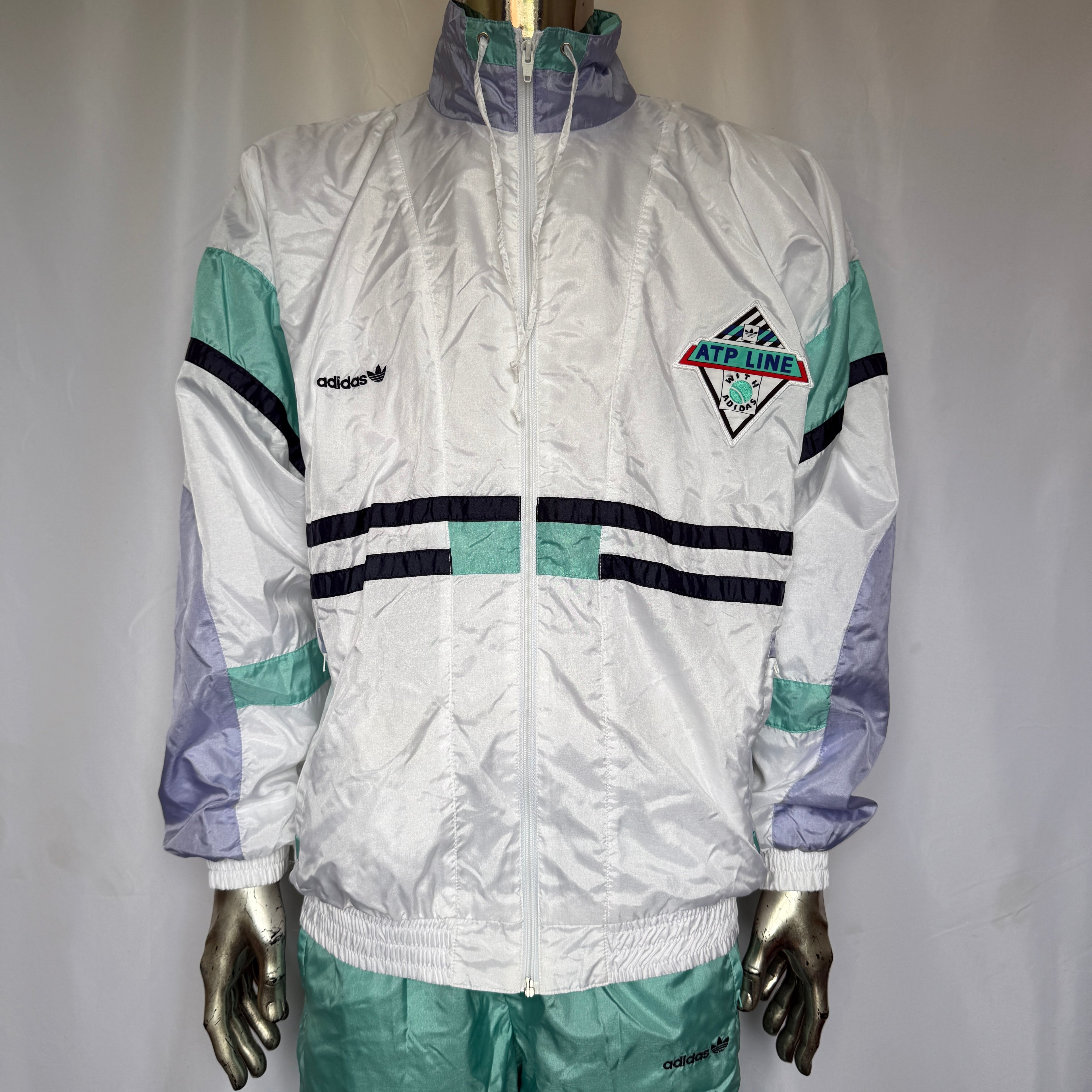 adidas ATP Line Trainingsanzug / Zweiteiler – 80er / 90er Vintage - Rarität (neuwertig) – Gr. D50 (M)