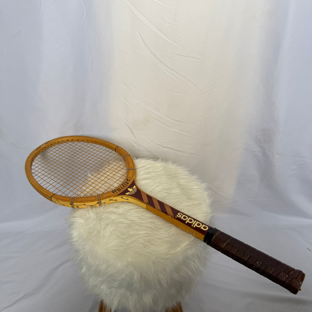 adidas Tennis Schläger – Modell „Haillet“ – Holz – 70er Vintage – Rarität
