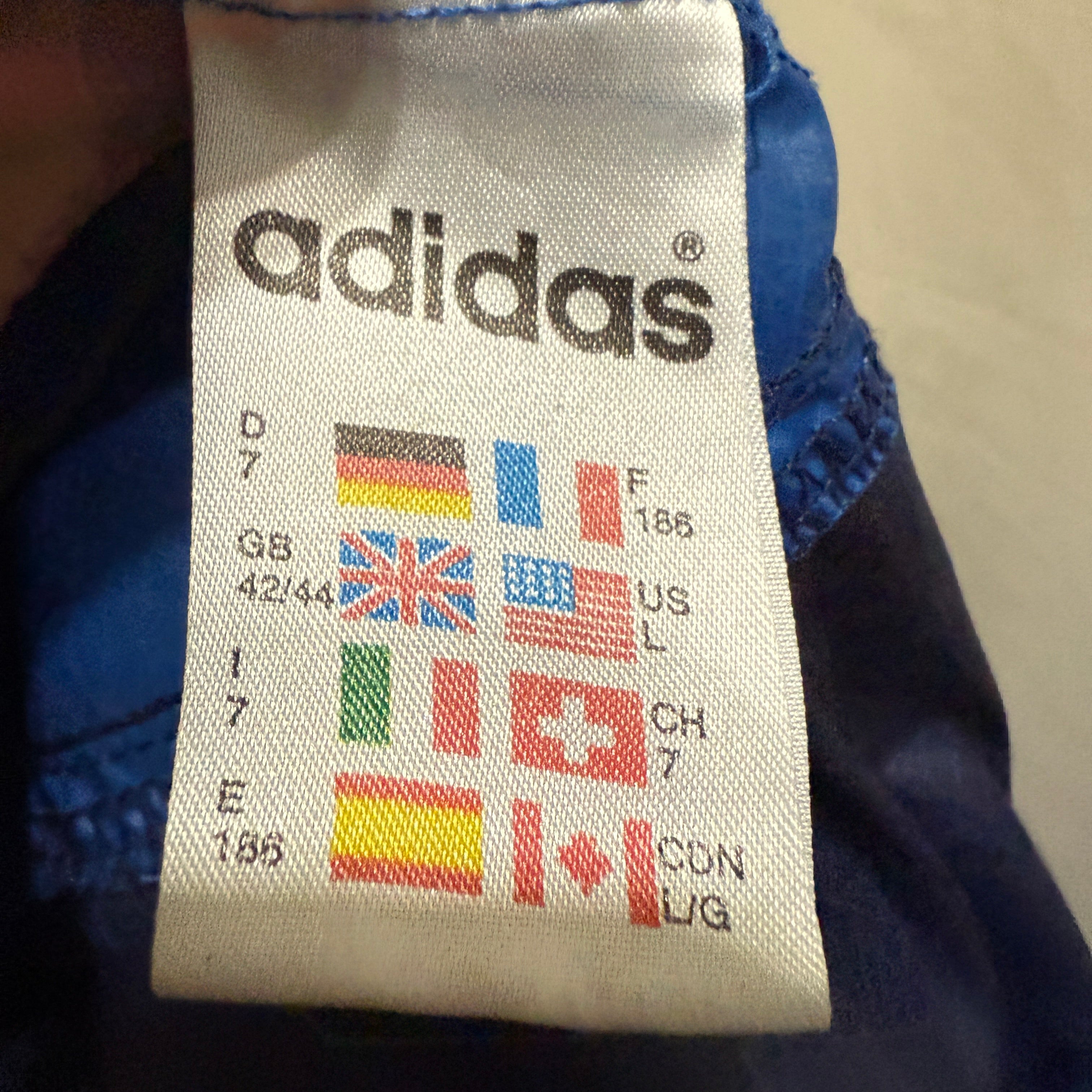 Adidas Windbreaker / Jacke – frühe 90er Jahre Vintage – Größe XL