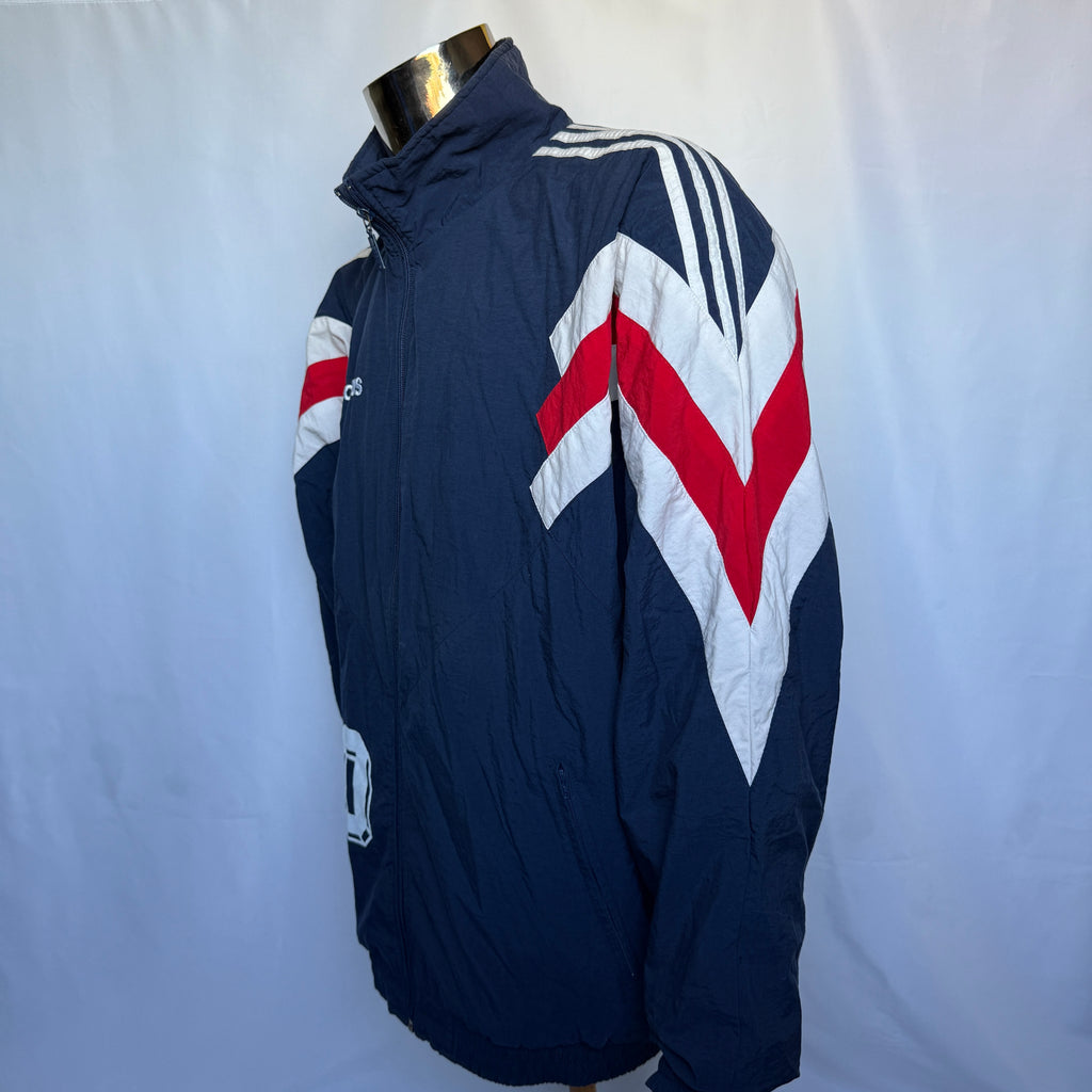Adidas Originals Trainingsjacke – Navy/Red/White – Nummer 10 – Vintage 90er Jahre
