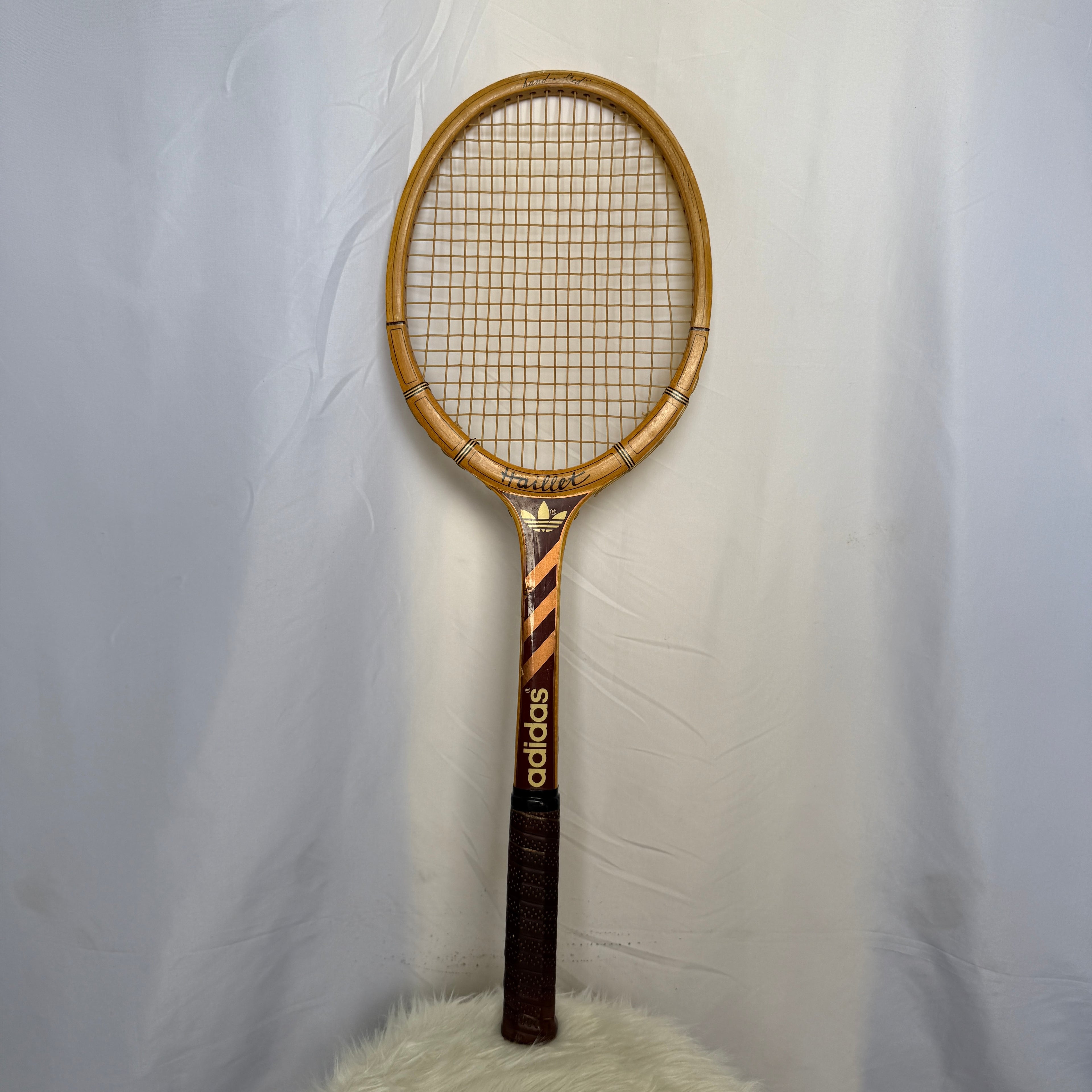 adidas Tennis Schläger – Modell „Haillet“ – Holz – 70er Vintage – Rarität