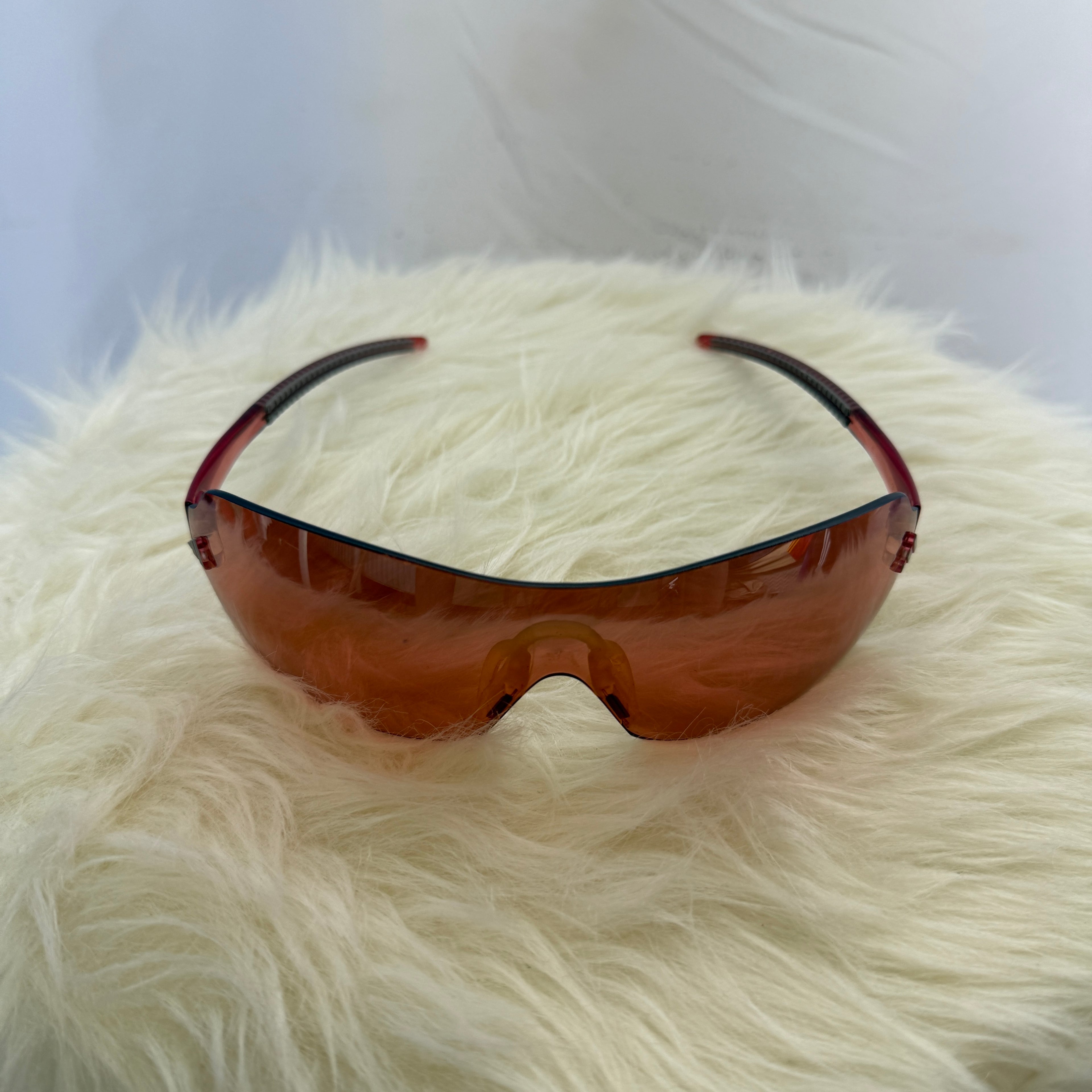 adidas Sonnenbrille – Shield / Rimless – Sport – Vintage Y2K