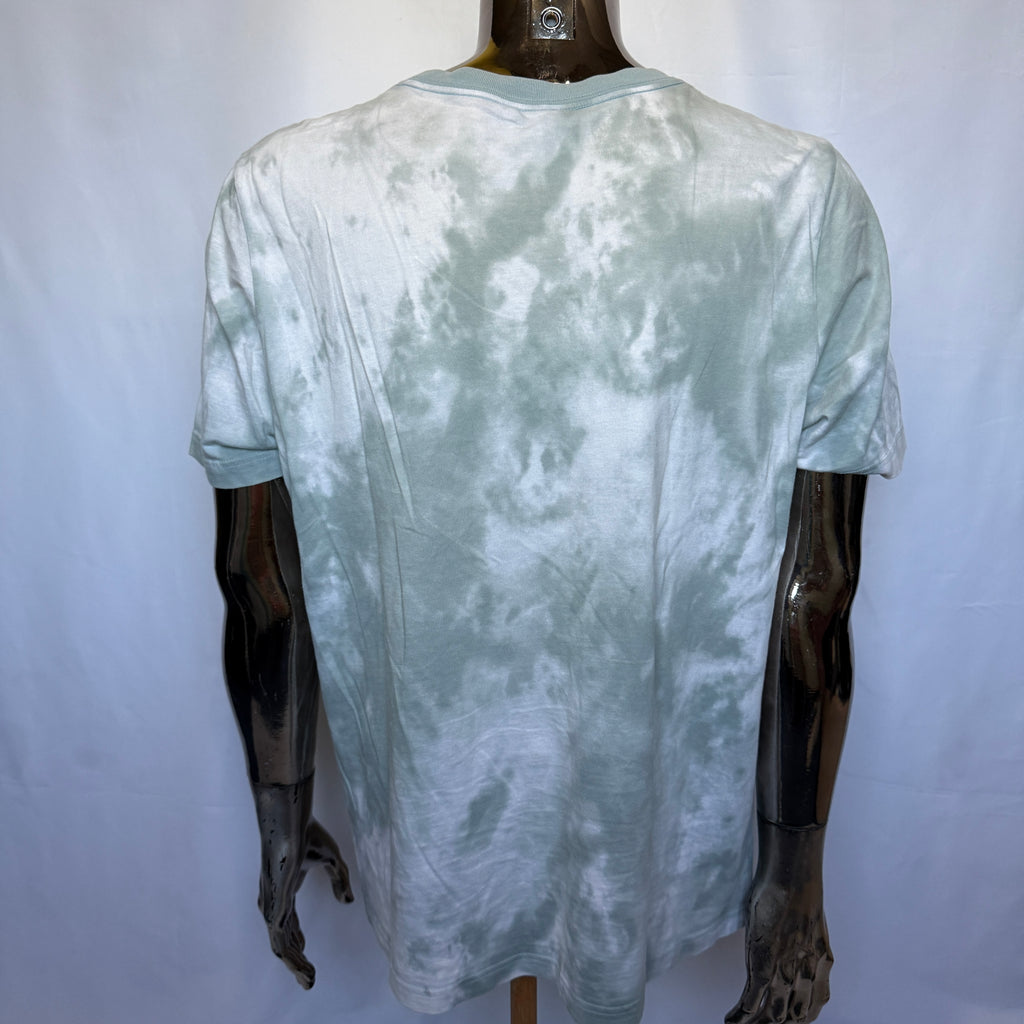 Adidas Originals T-Shirt – “Tie-Dye Pastell Green” – Retro Style - Größe L