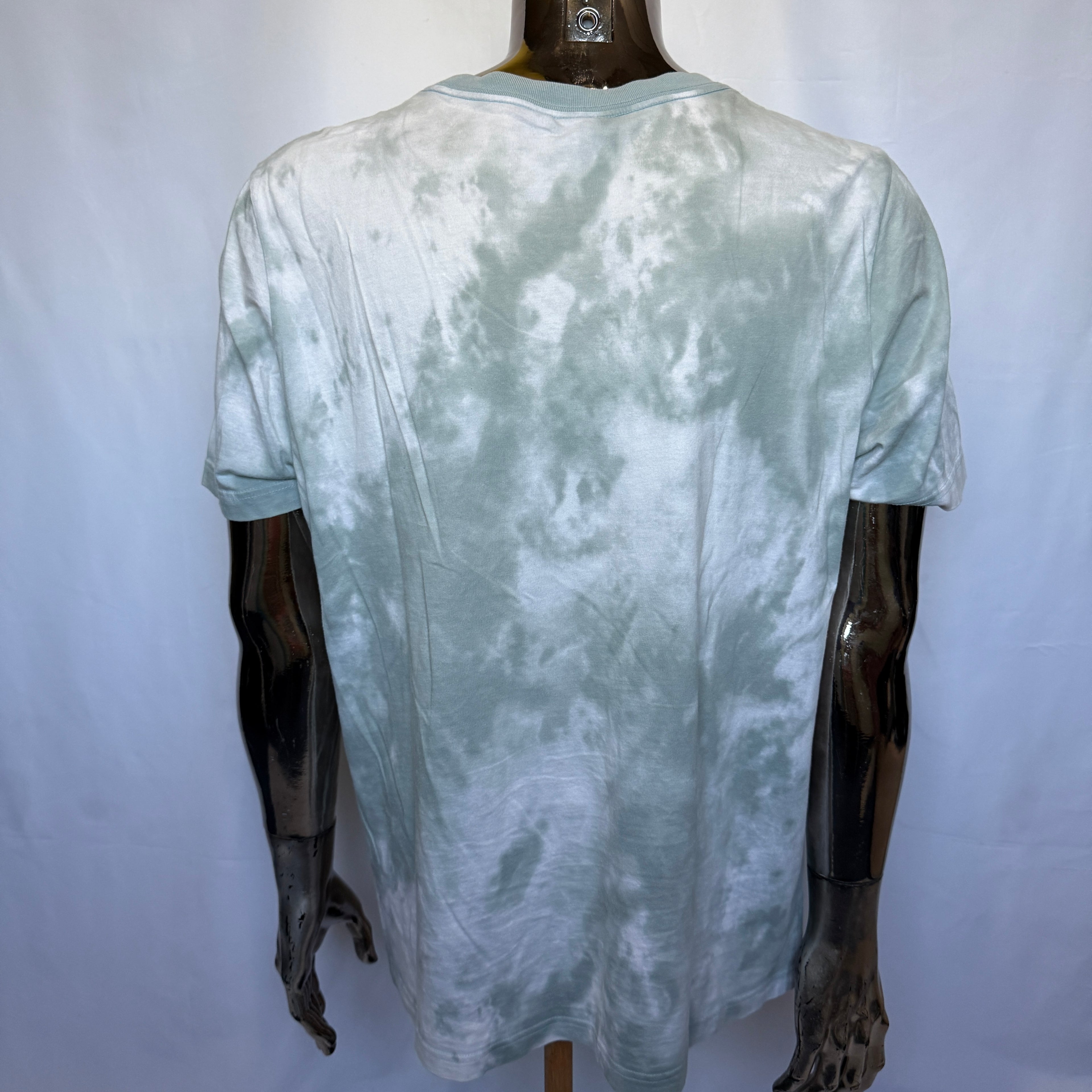 Adidas Originals T-Shirt – “Tie-Dye Pastell Green” – Retro Style - Größe L