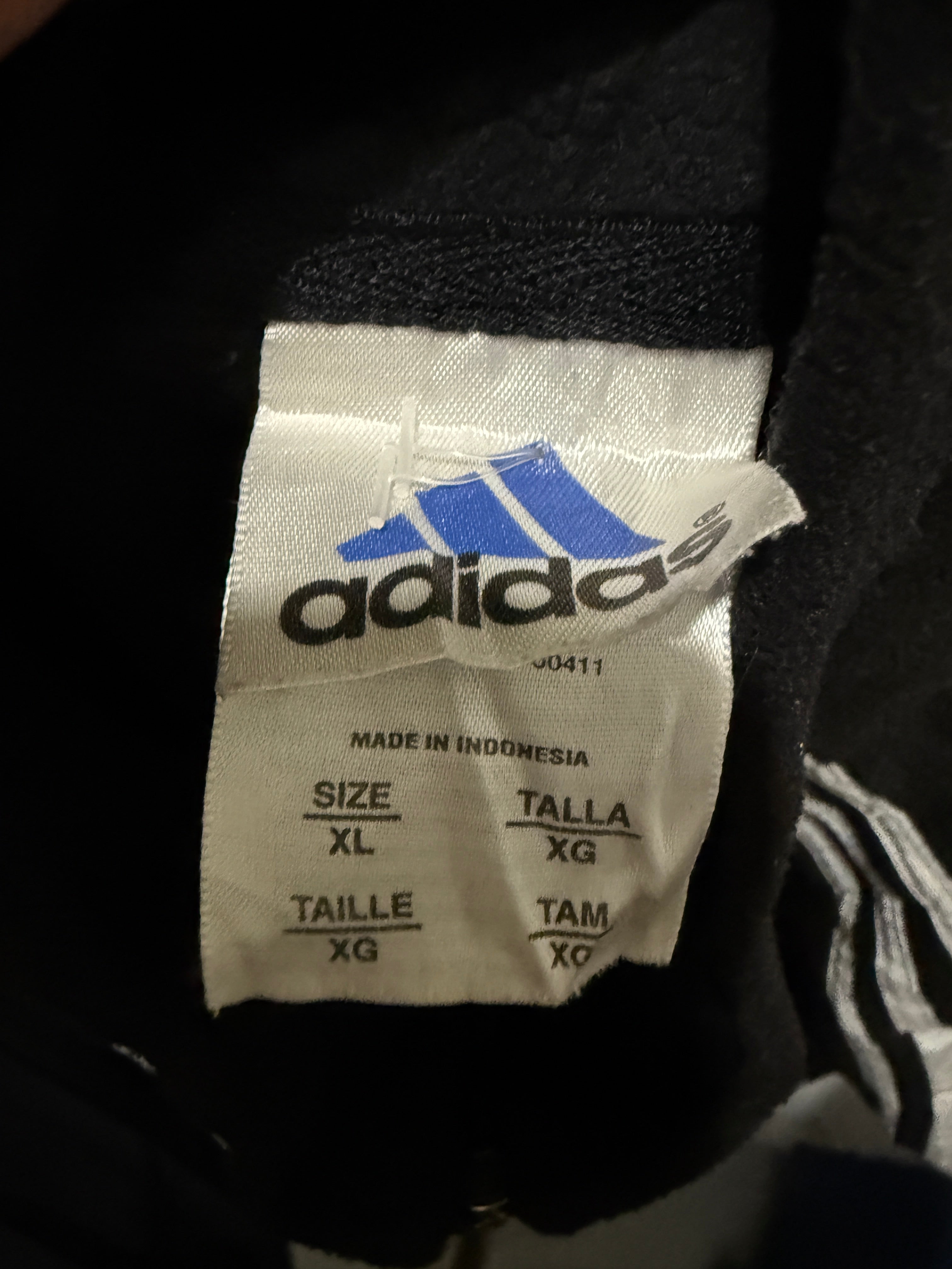 Adidas Half-Zip Fleece Hoodie (Neenah Soccer) – 2000 Vintage - Größe XL