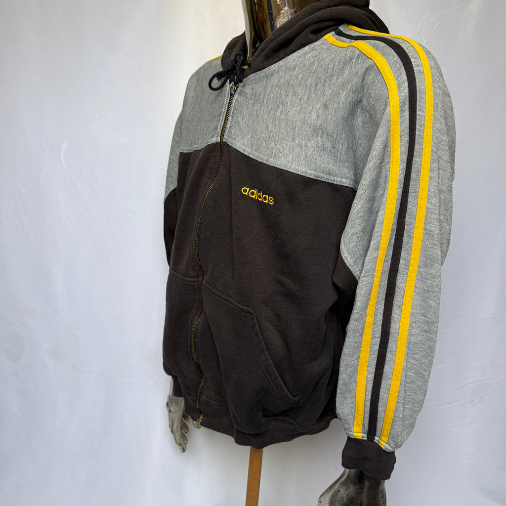 adidas 90er Vintage Zip Hoodie / Pullover – Gr. L