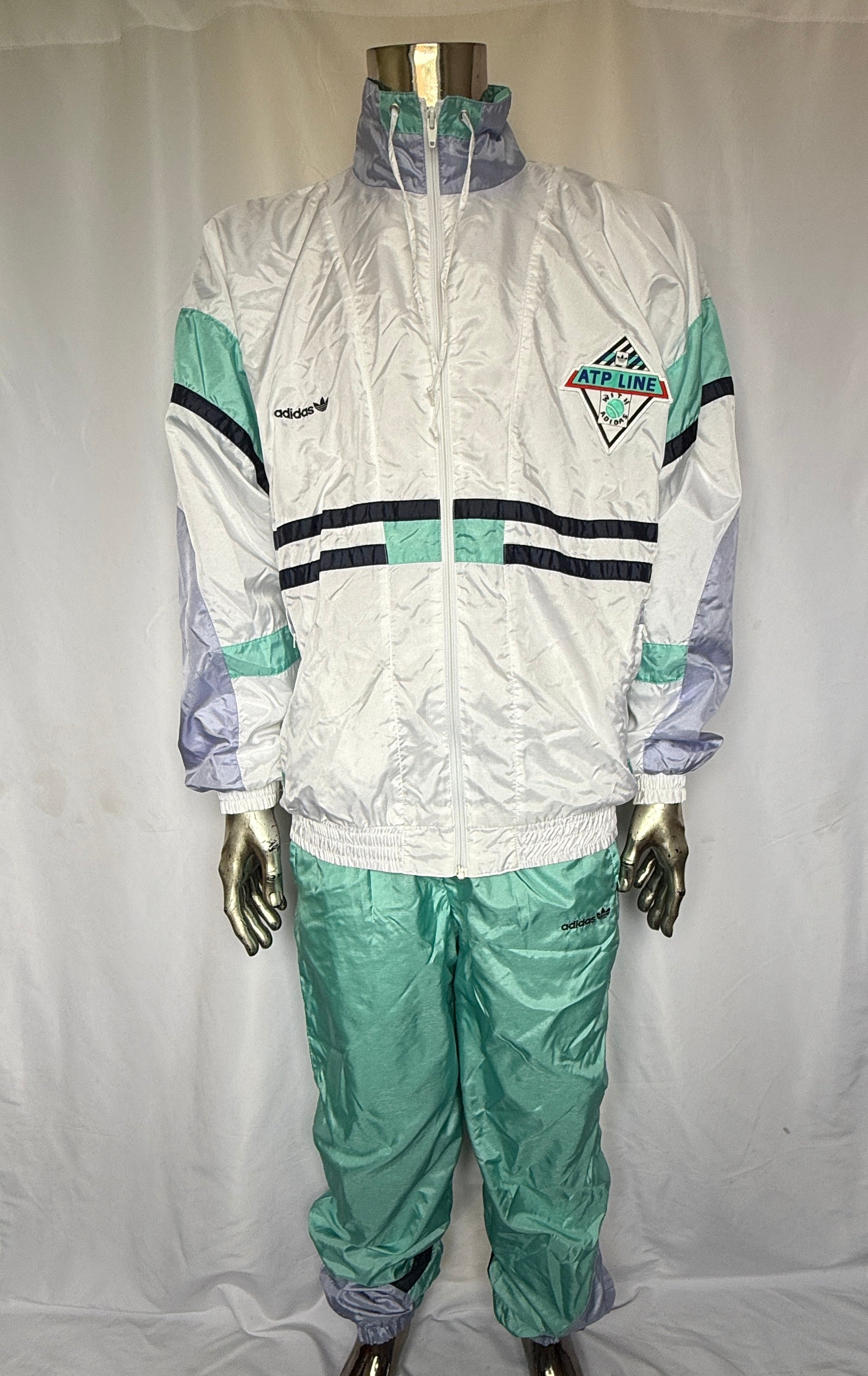 adidas ATP Line Trainingsanzug / Zweiteiler – 80er / 90er Vintage - Rarität (neuwertig) – Gr. D50 (M)