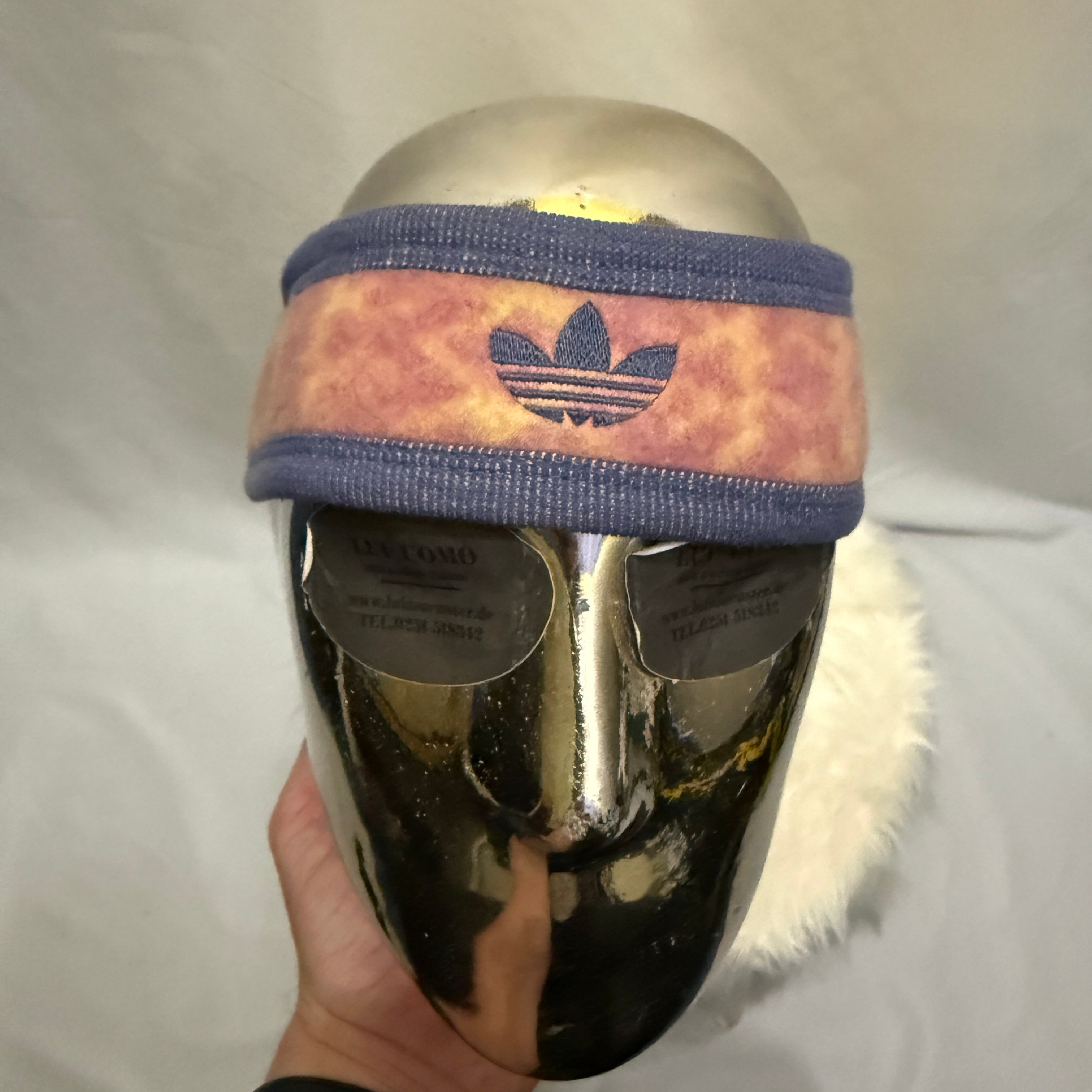 adidas Originals 90er Vintage Stirnband – Batik / Navy – Trefoil – Unisize