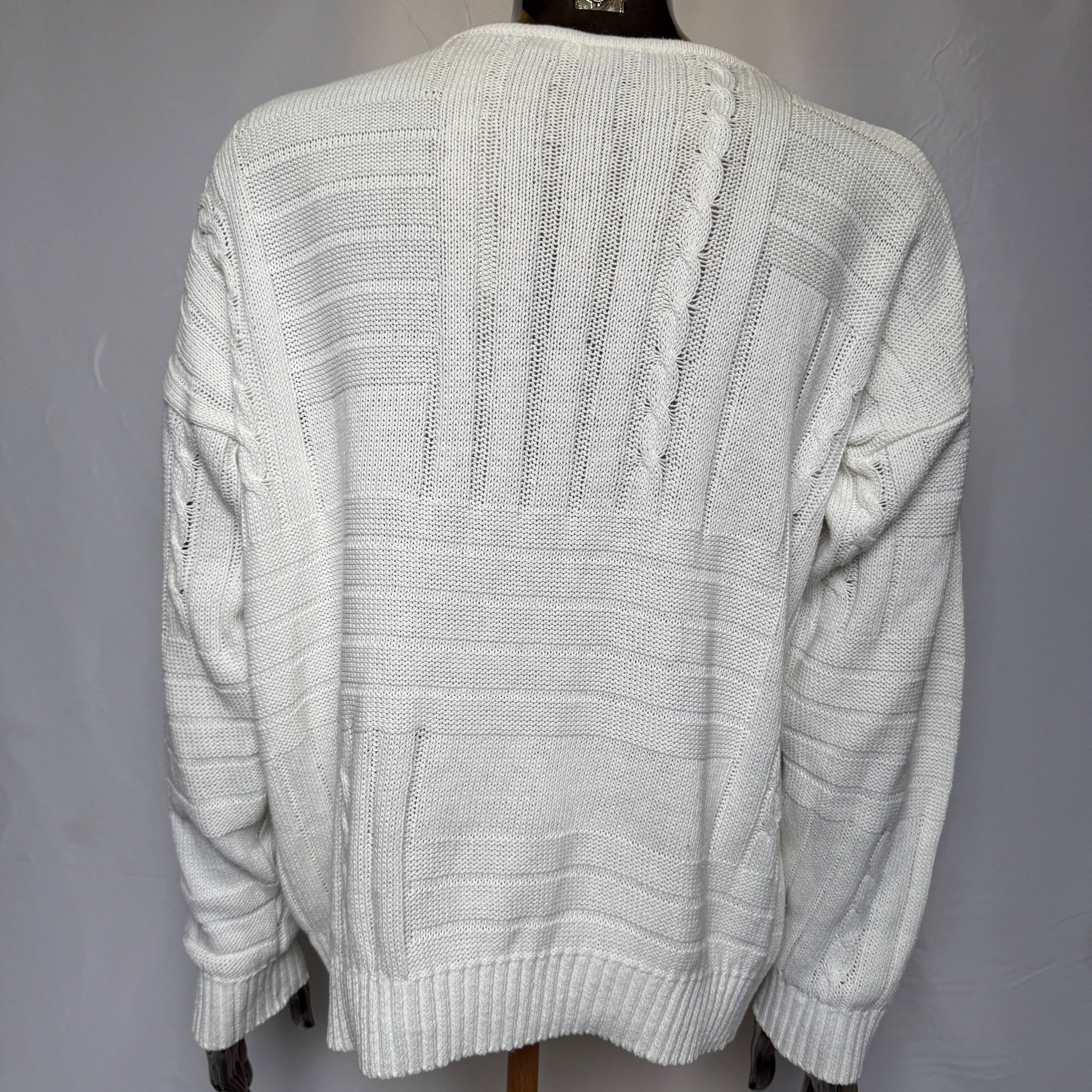 adidas 80er / 90er Vintage selten Strickpullover – Gr. XL-XXL (D55)