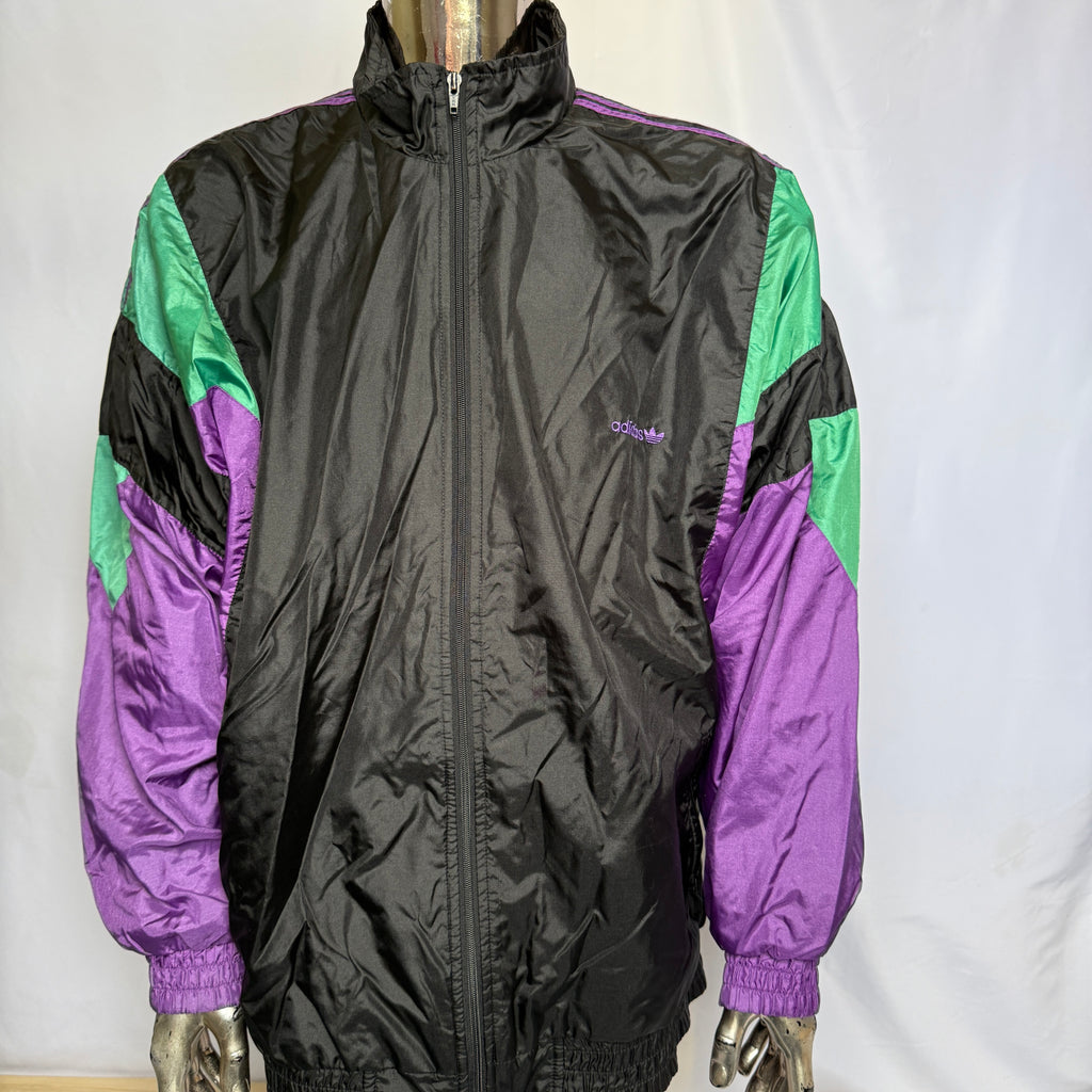 adidas 90er Vintage Track Jacket / Jacke / Windbreaker - Y2K - Gr. L
