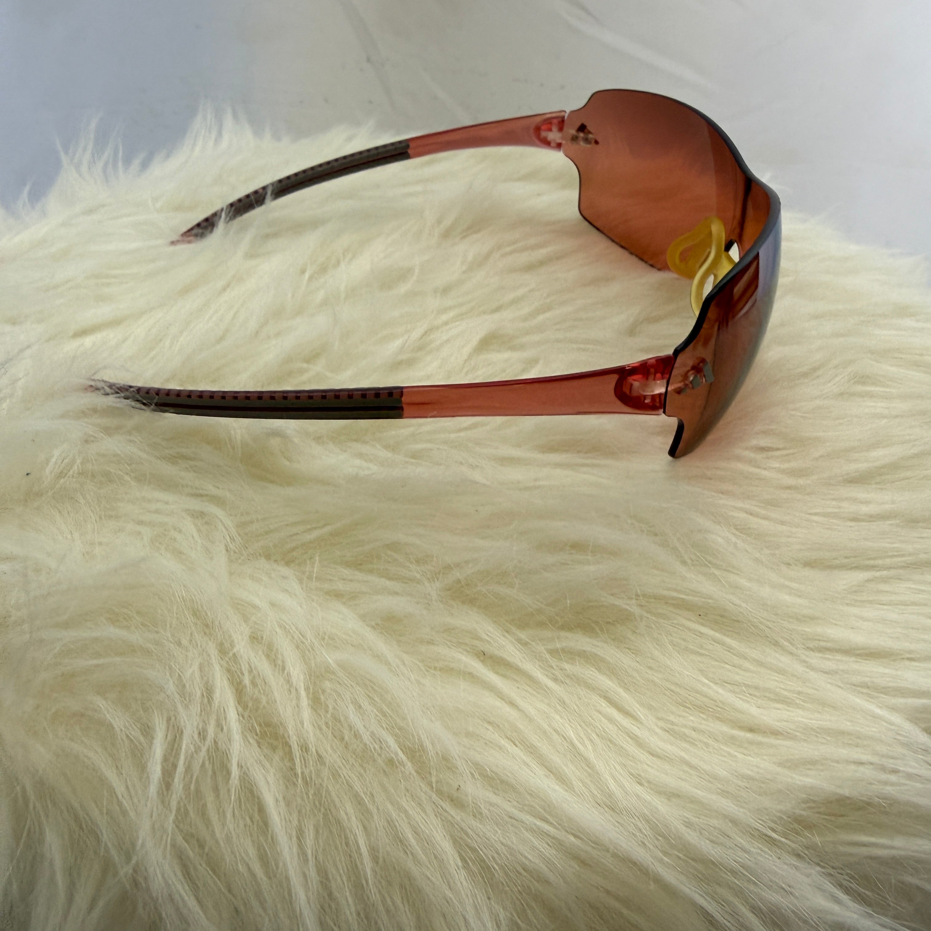 adidas Sonnenbrille – Shield / Rimless – Sport – Vintage Y2K