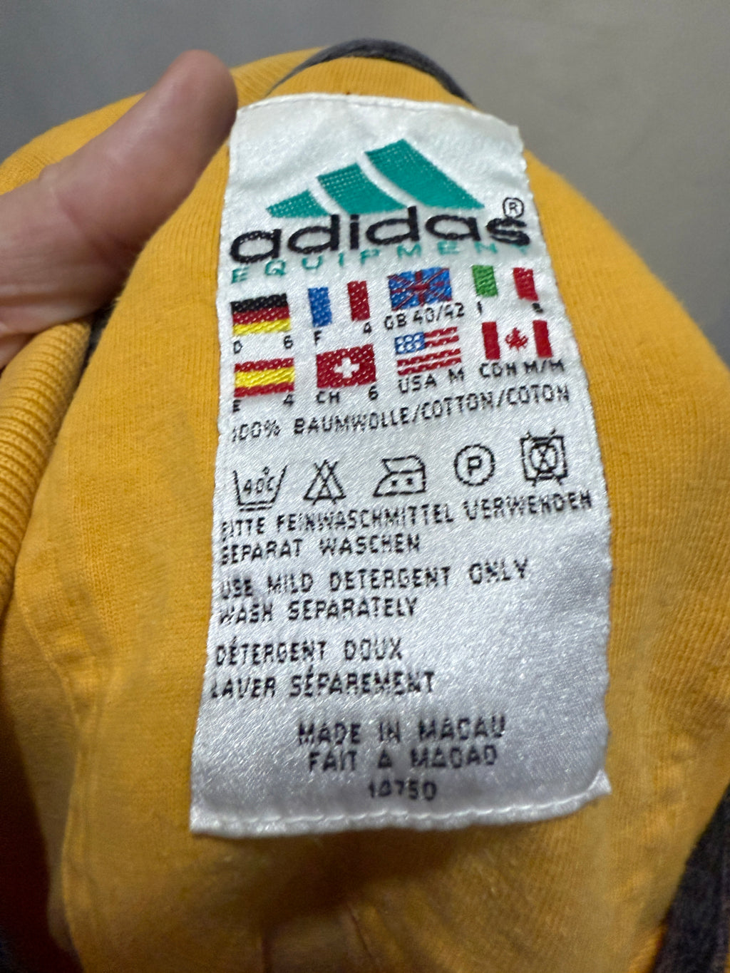 Adidas Equipment Polo Shirt – 90er Jahre Vintage - Größe M