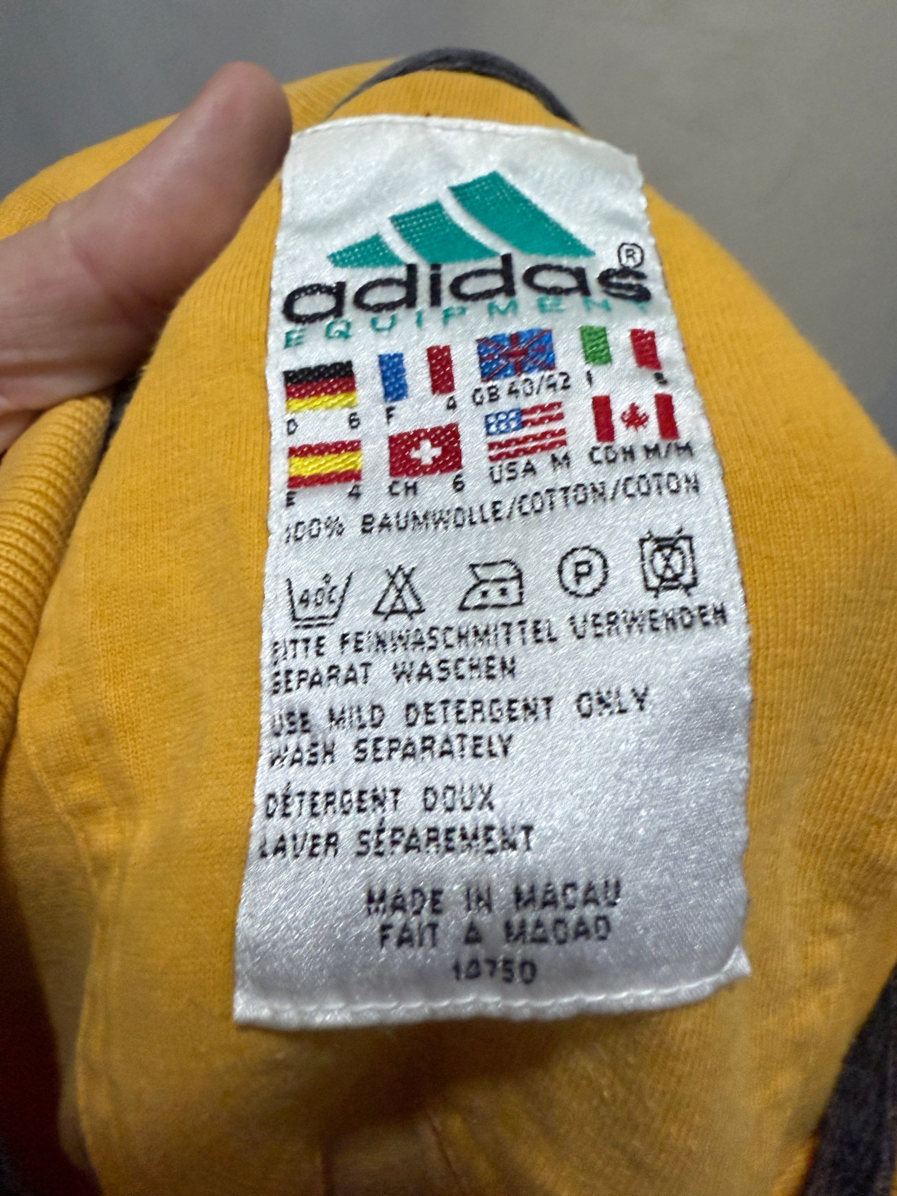 Adidas Equipment Polo Shirt – 90er Jahre Vintage - Größe M