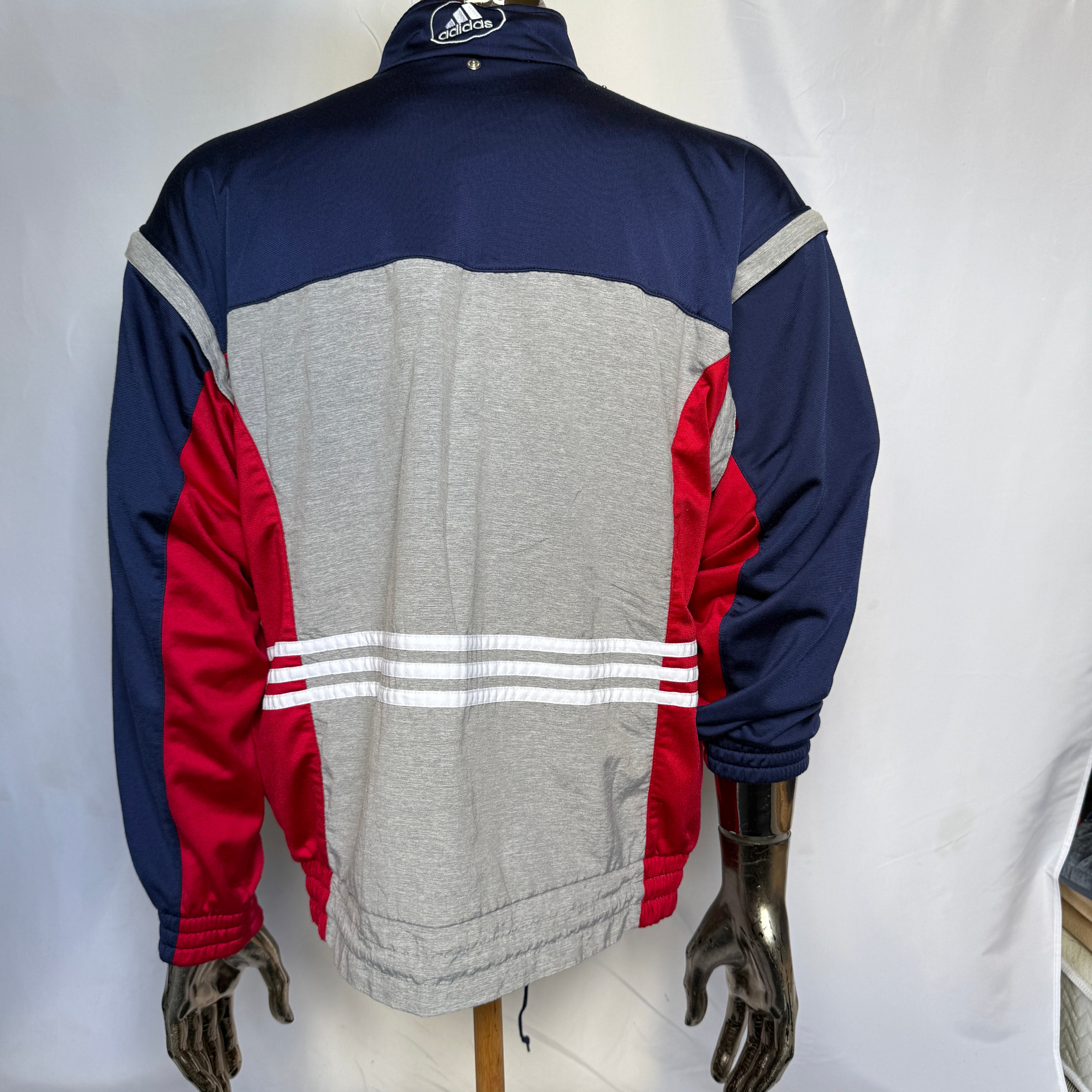adidas 90er Vintage Track Jacket / Jacke - abnehmbare Ärmel – Gr. M (D5)