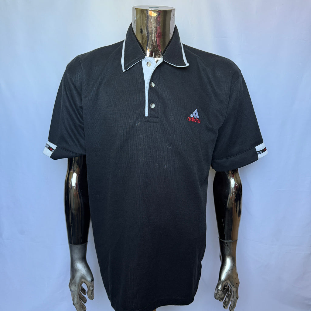 Adidas Equipment Polo Shirt – späte 90er Jahre Vintage - Größe XL
