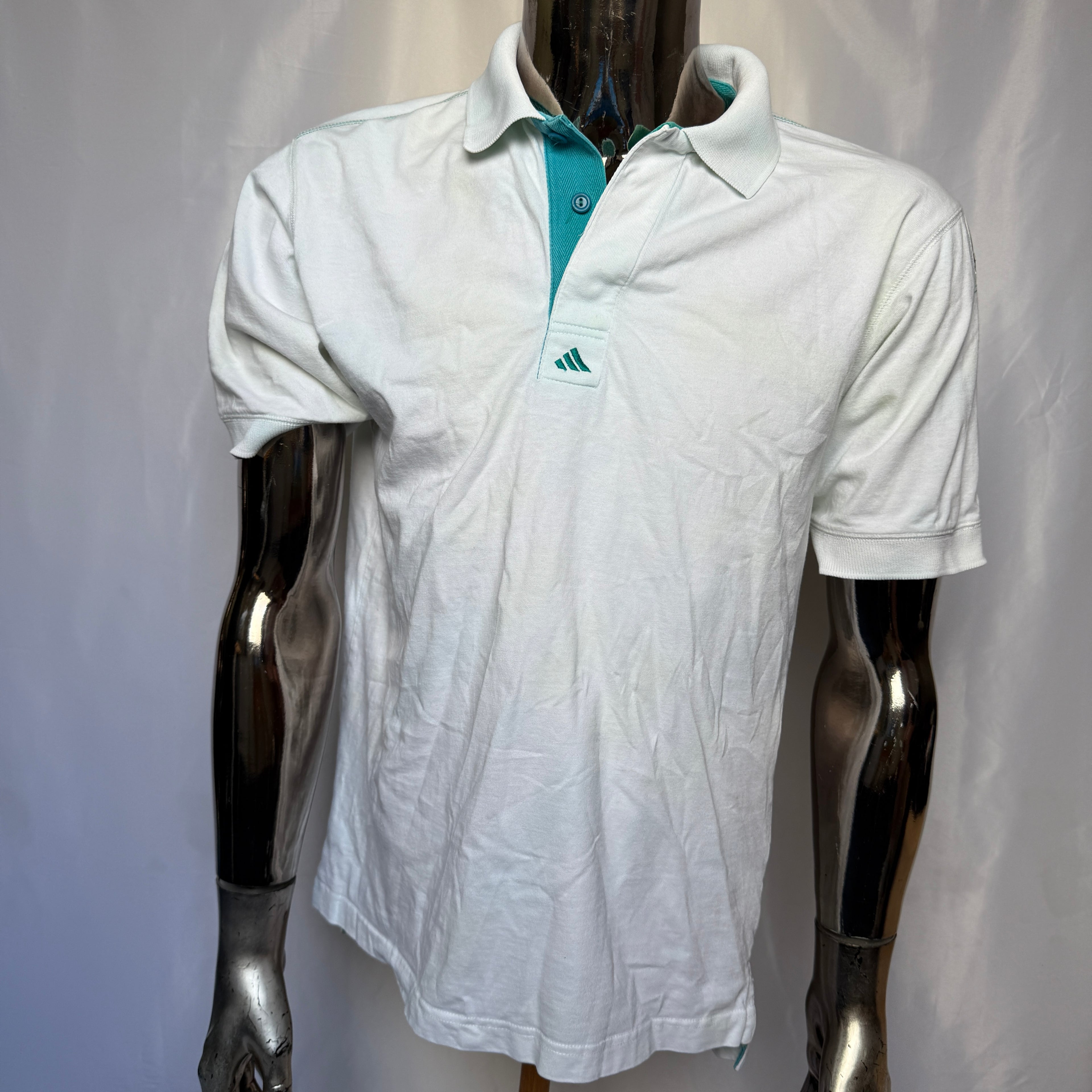 Adidas Equipment Polo Shirt - 90er Jahre Vintage - Größe M