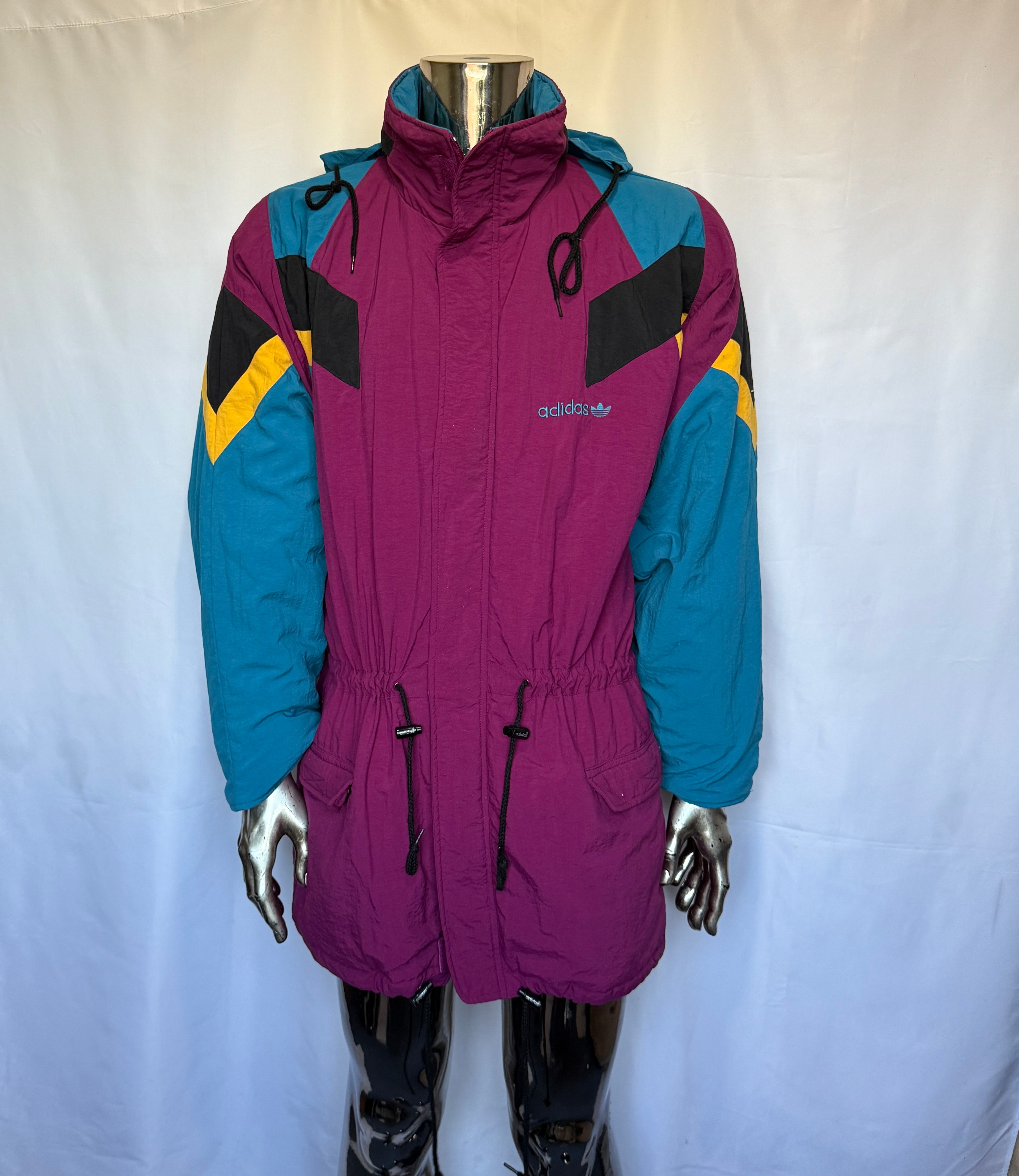 Adidas Jacke (Winterjacke – frühe 90er Jahre Vintage / seltenes Design - Größe M