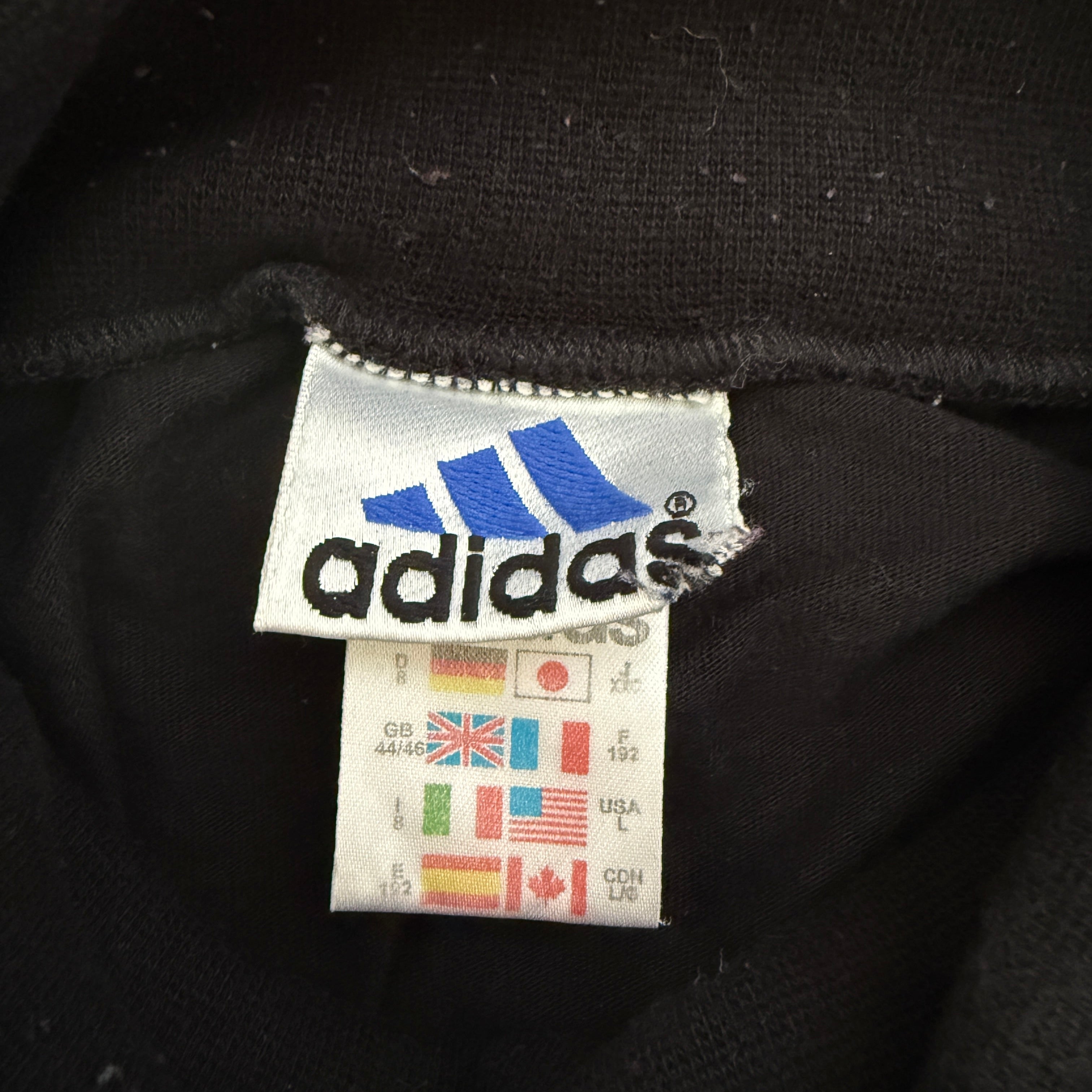 adidas 90er Vintage Rollkragen / Pullover Longsleeve – Gr. L