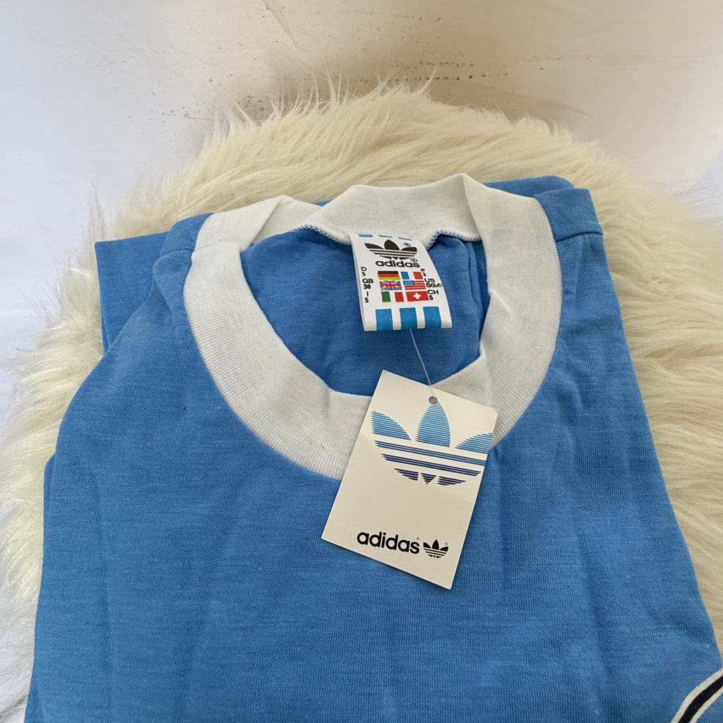 adidas 80er 90er Vintage T-Shirt – neu, Deadstock – Rarität – Gr. S