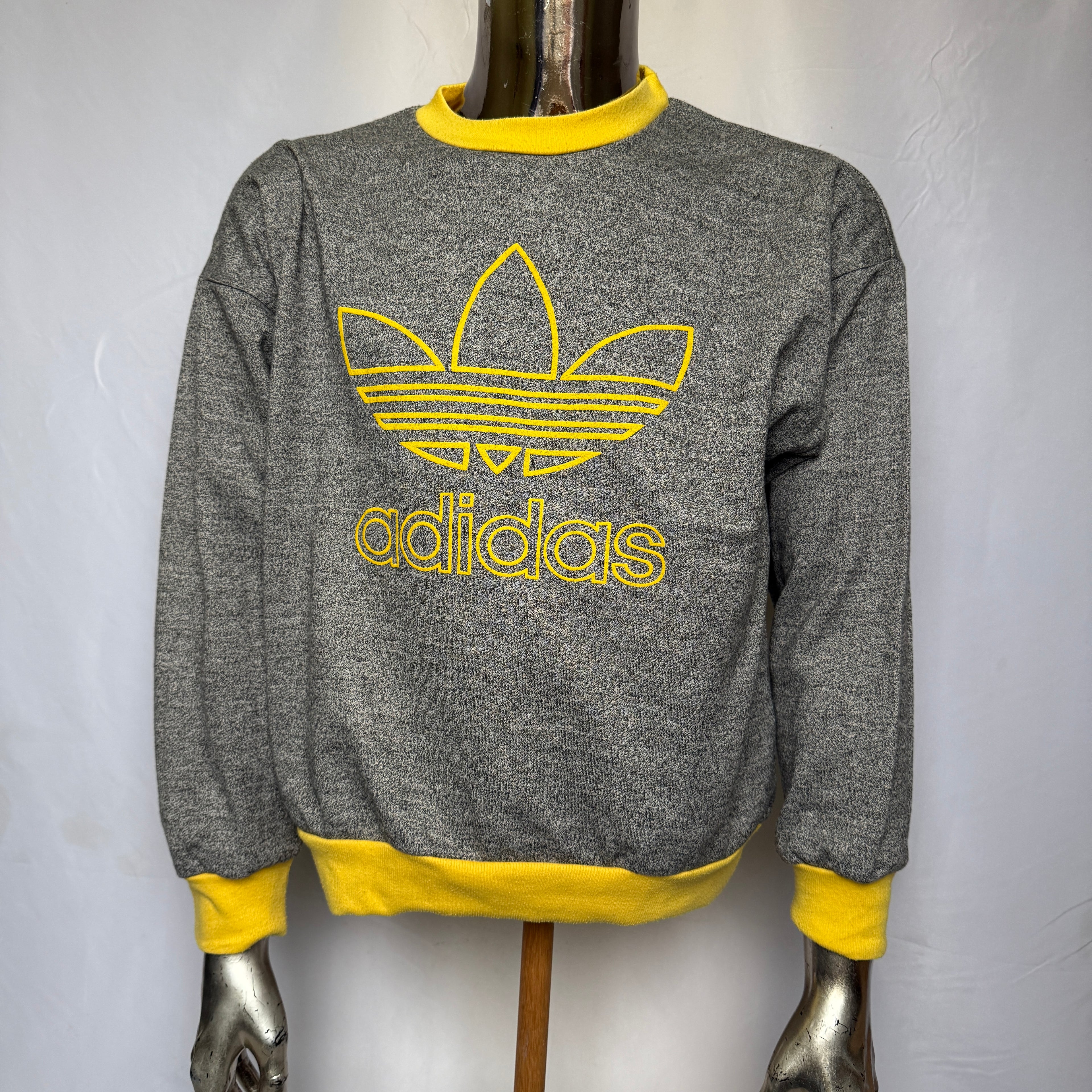 adidas 80er / 90er Vintage Trefoil Sweatshirt – Gr. S