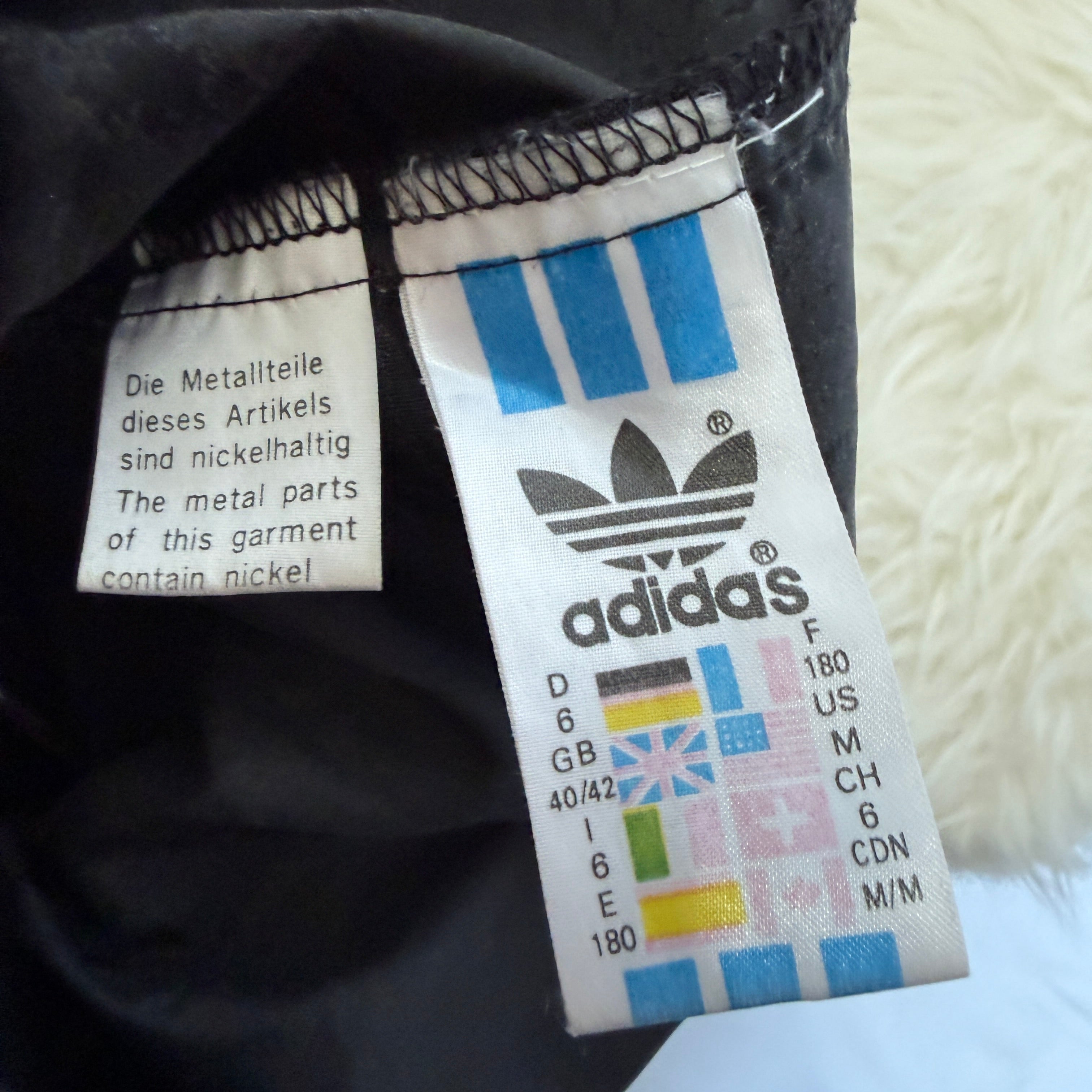 adidas 90er Vintage Windbreaker Jacke – Gr. M