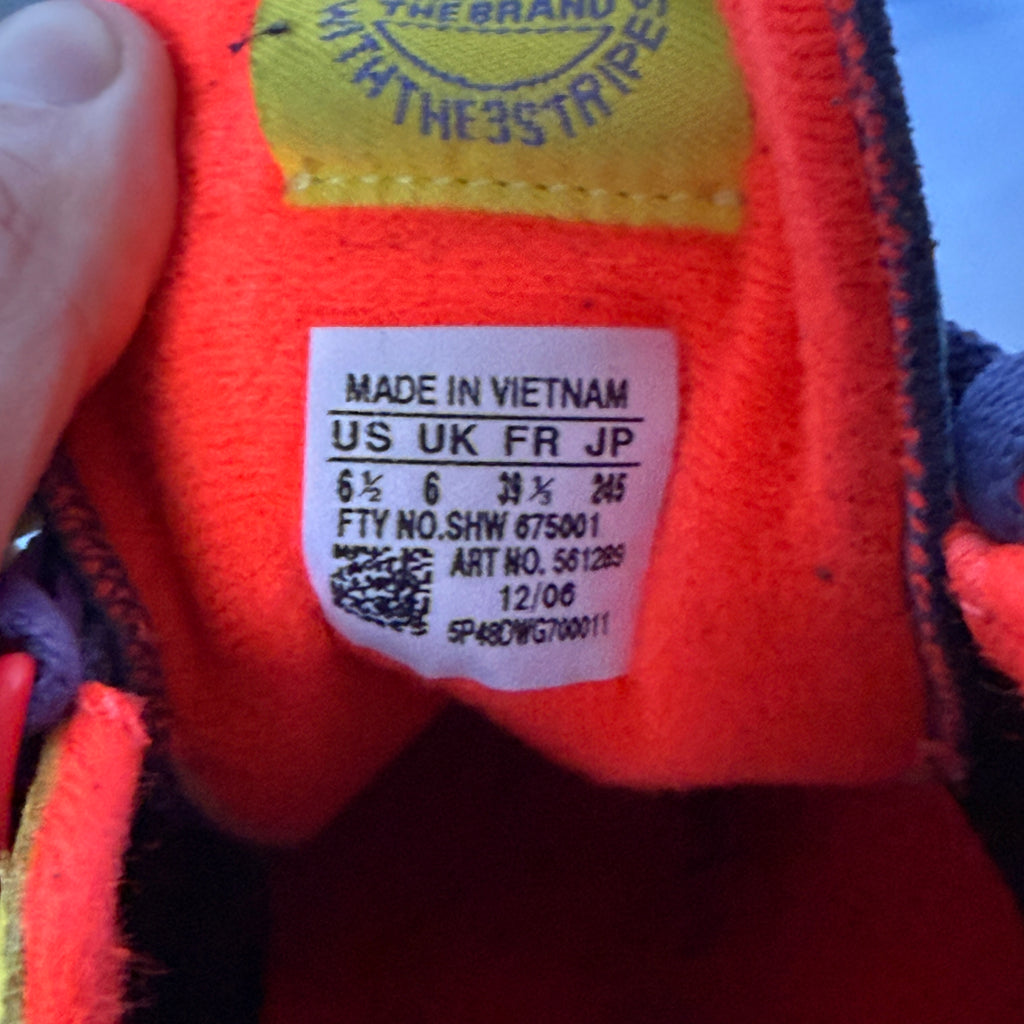 Adidas ZX 700 – Yellow / Navy / Red – Patent Leather – frühe 00er Jahre - 39 1/3