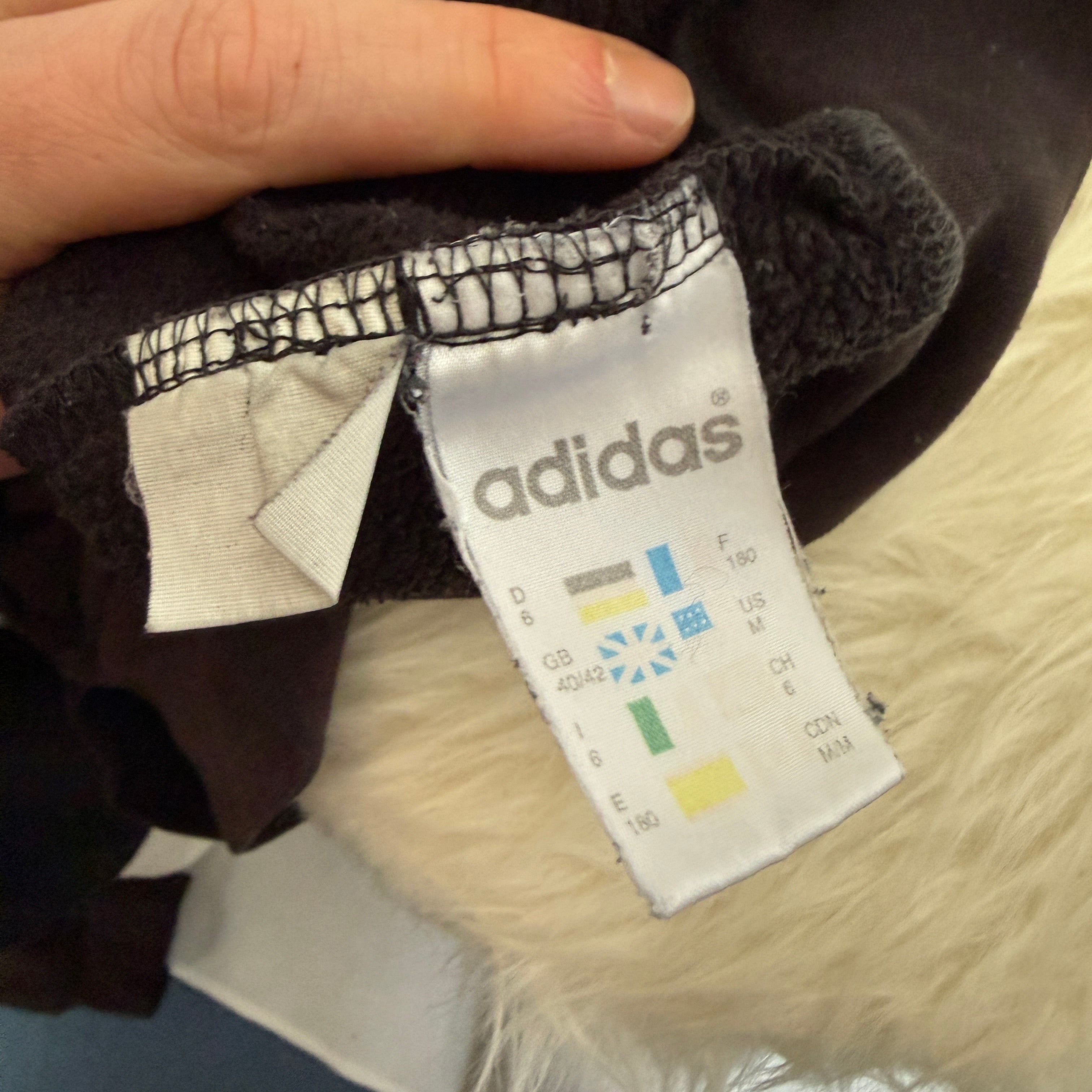 adidas 90er Vintage Zip Hoodie / Pullover – Gr. L