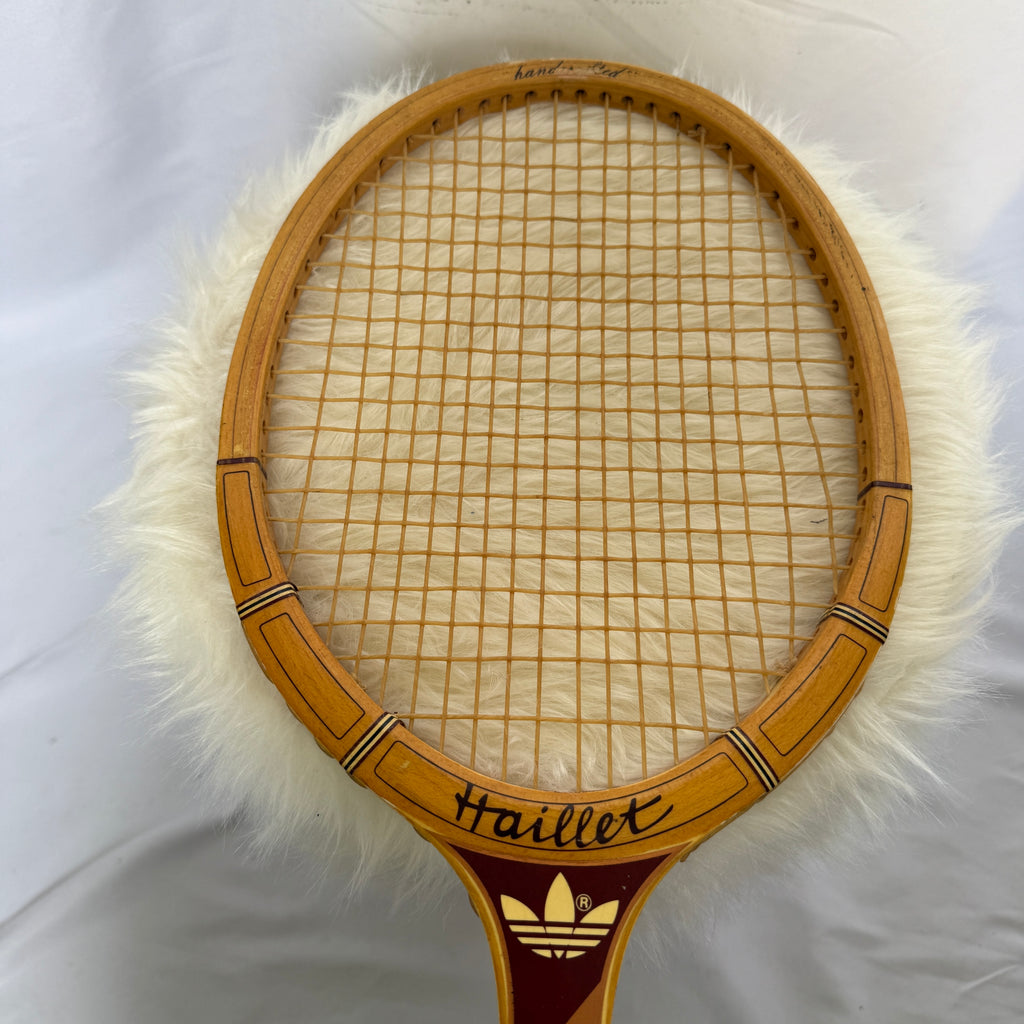 adidas Tennis Schläger – Modell „Haillet“ – Holz – 70er Vintage – Rarität