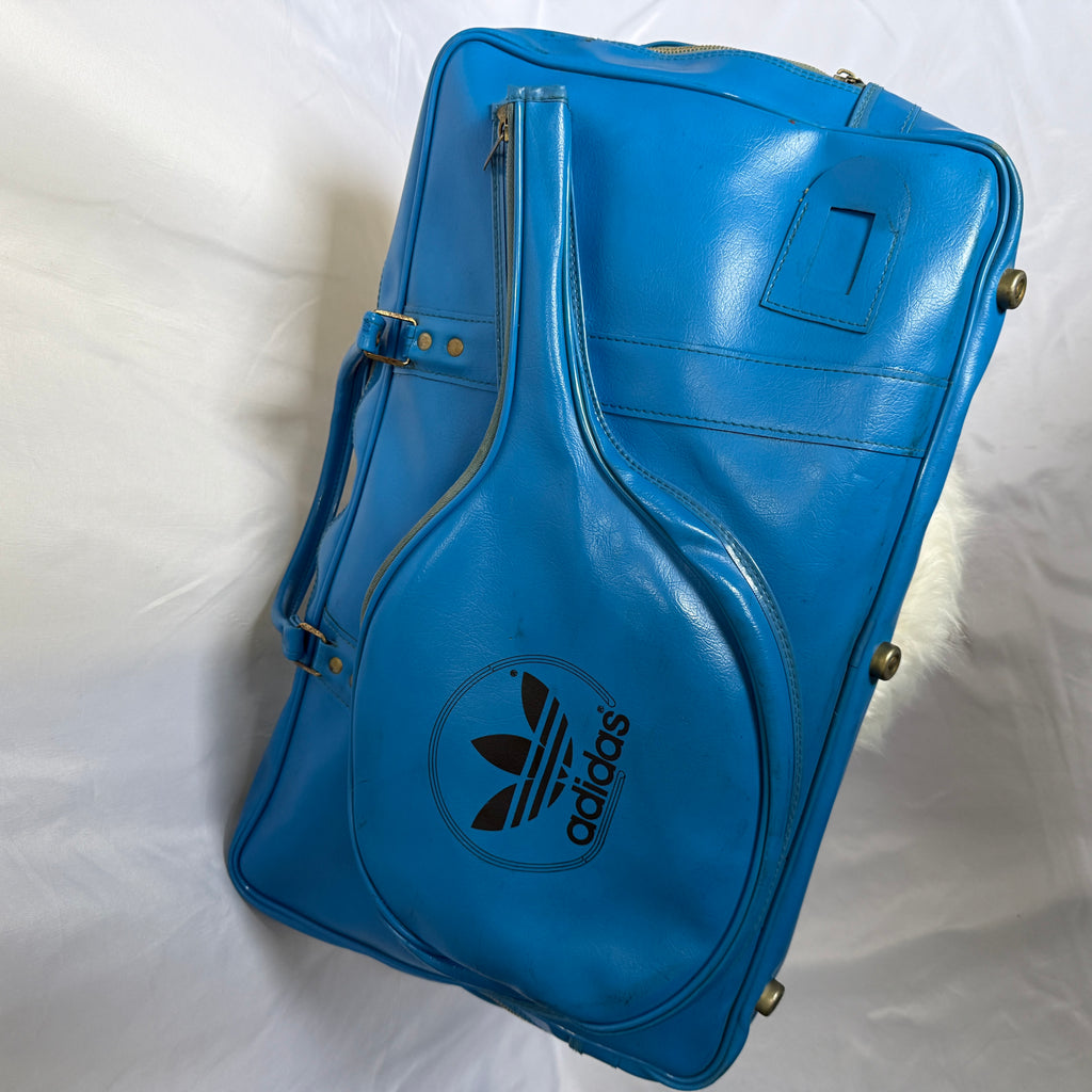 Adidas Vintage Tennis Tasche – Blue – Made in Taiwan – späte 70er frühe 80er Jahre
