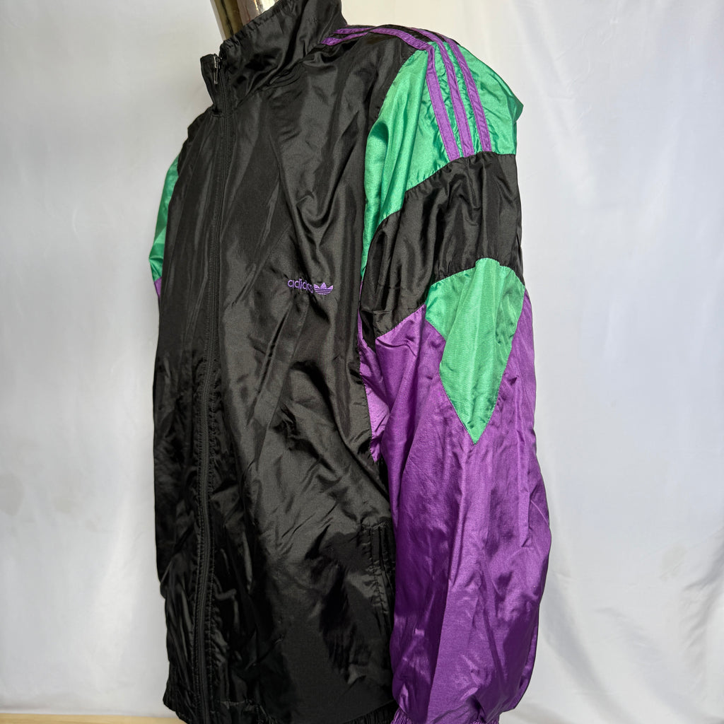 adidas 90er Vintage Track Jacket / Jacke / Windbreaker - Y2K - Gr. L