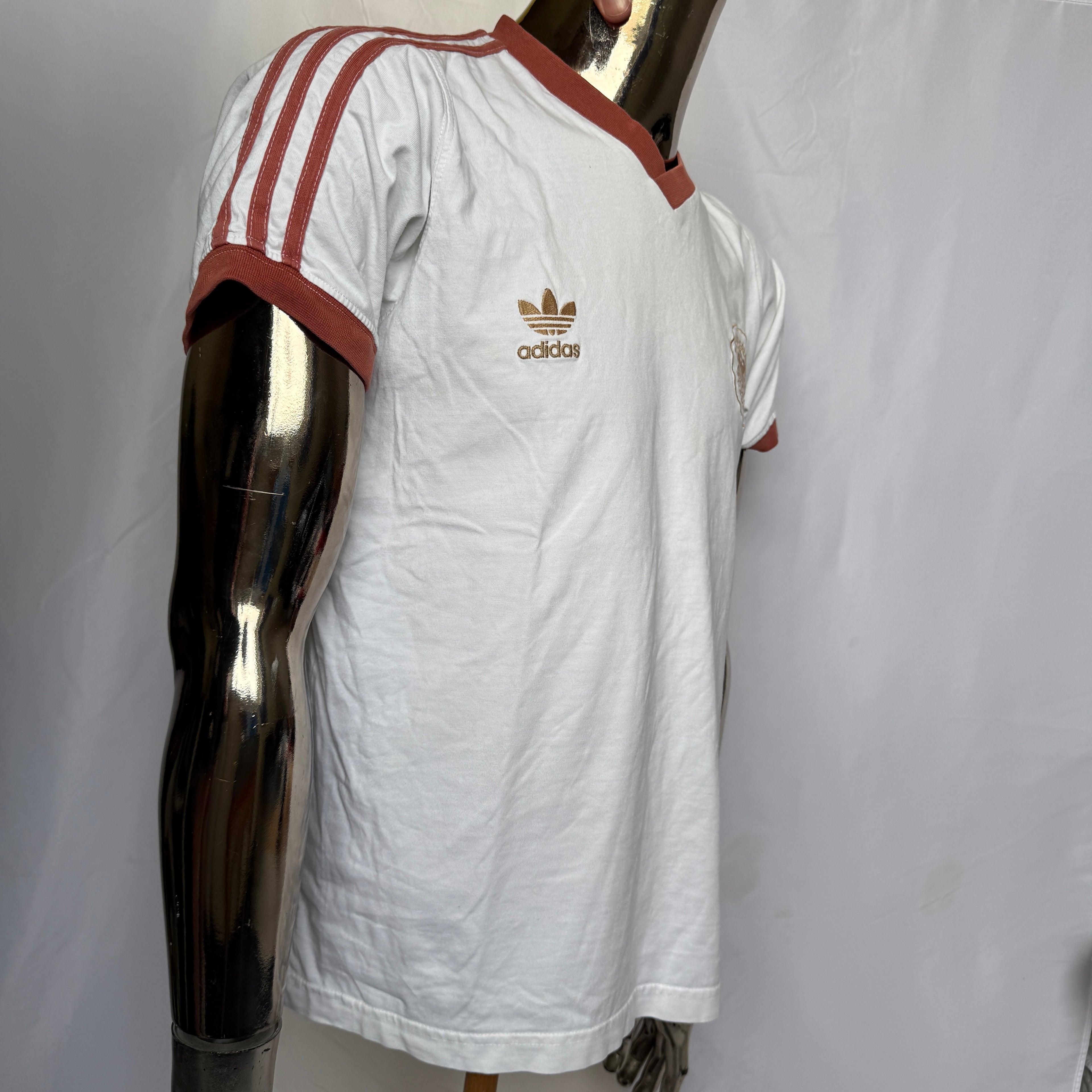 adidas 80er 90er Vintage DFB T-Shirt / Shirt – Deutschland – Rarität – Gr. M