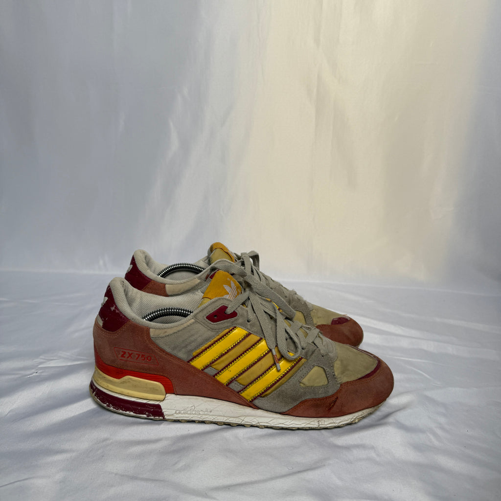 Adidas ZX 8000 (ca. 2009) – Gelb/Rot/Grau – Größe 45 1/3 (US 11)