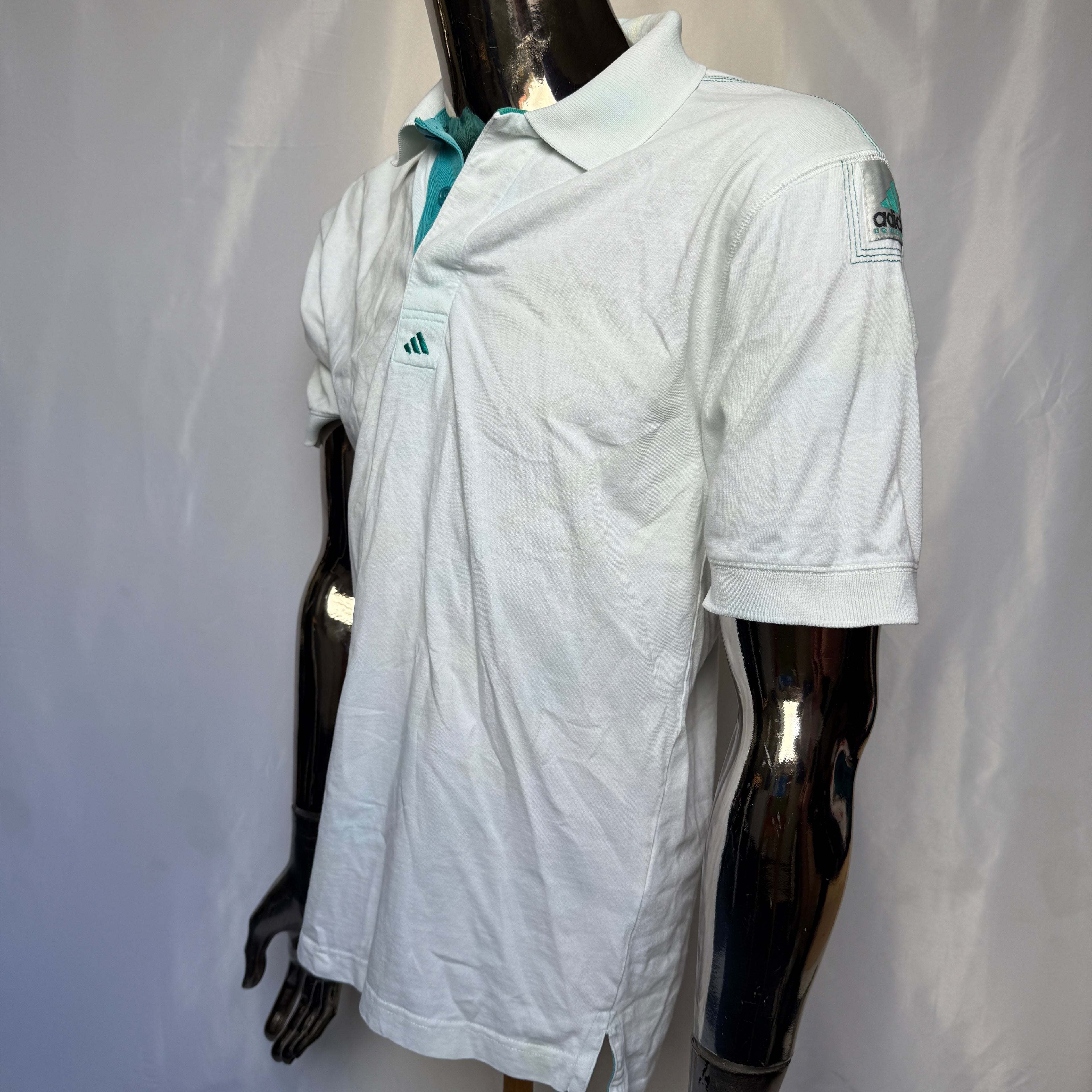 Adidas Equipment Polo Shirt - 90er Jahre Vintage - Größe M