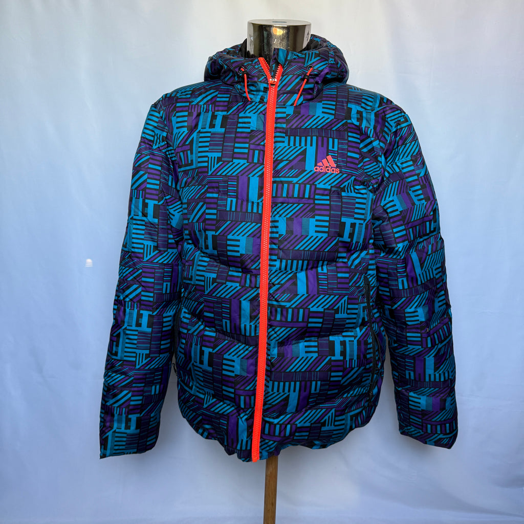 Adidas Winterjacke – Allover Graphic Print – Größe M