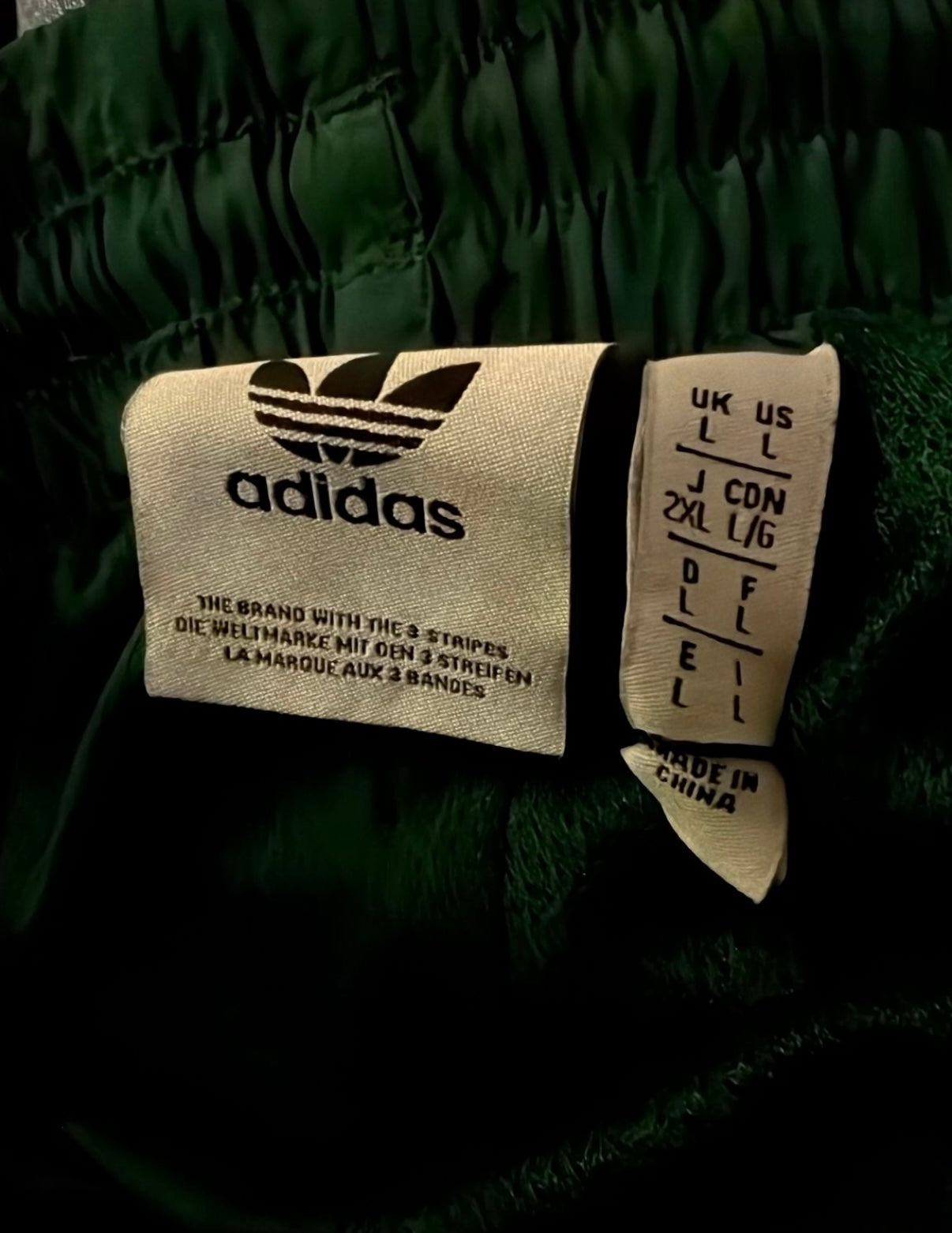 Adidas Original Nylon Jogginghose / Trainingshose - Retro - Größe L