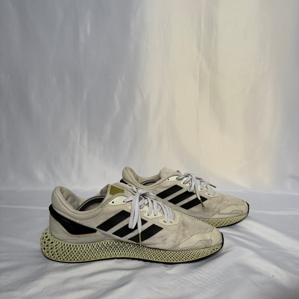 Adidas 4D Futurecraft Runner – Weiß/Reflective – Größe 46 (US 12,5)