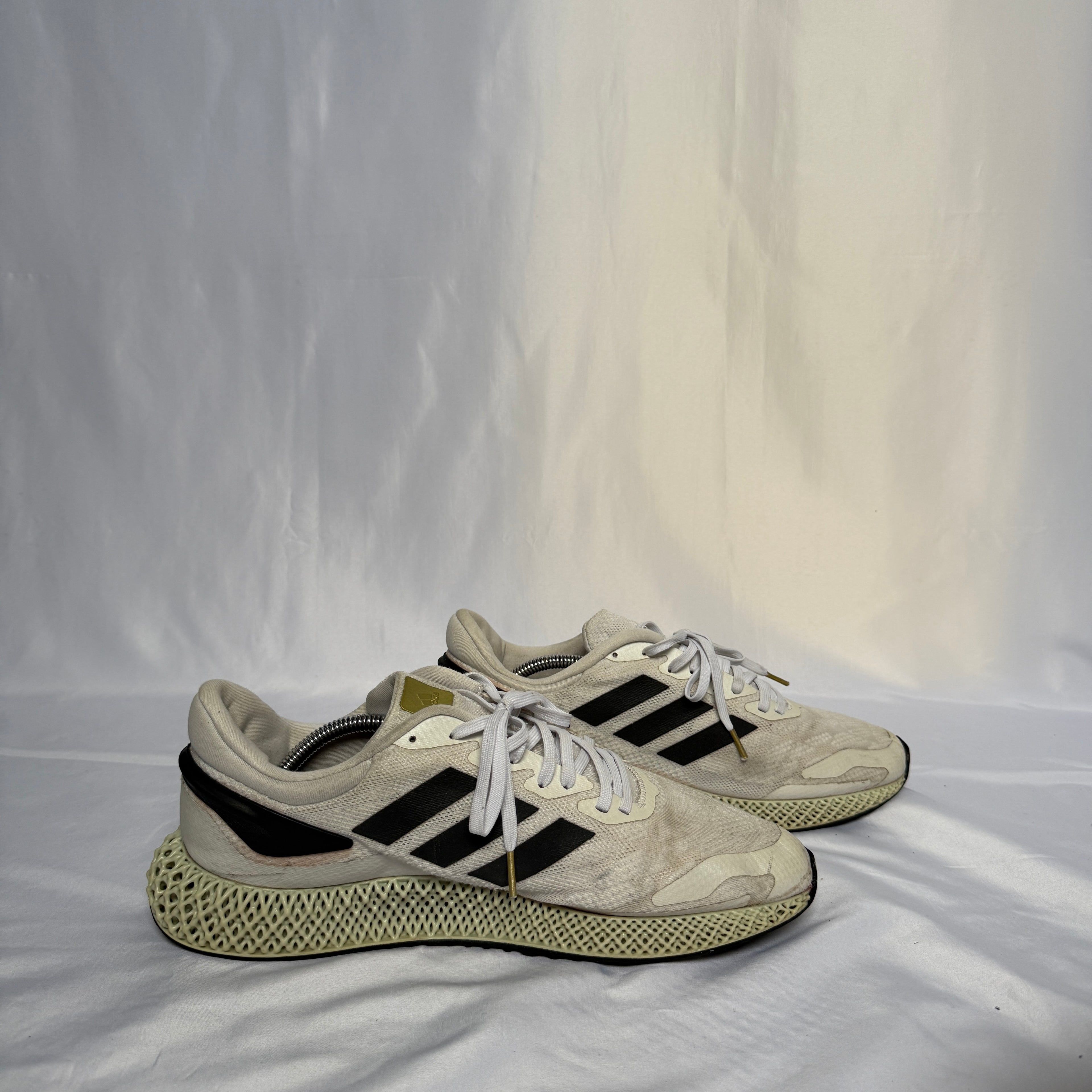 Adidas 4D Futurecraft Runner – Weiß/Reflective – Größe 46 (US 12,5)