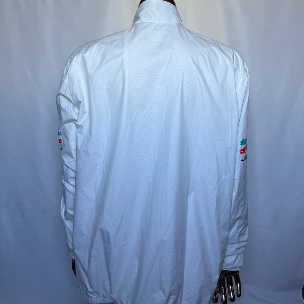 Adidas Originals Windbreaker / Jacke – White Trefoil Stripe – Retro - Größe XL