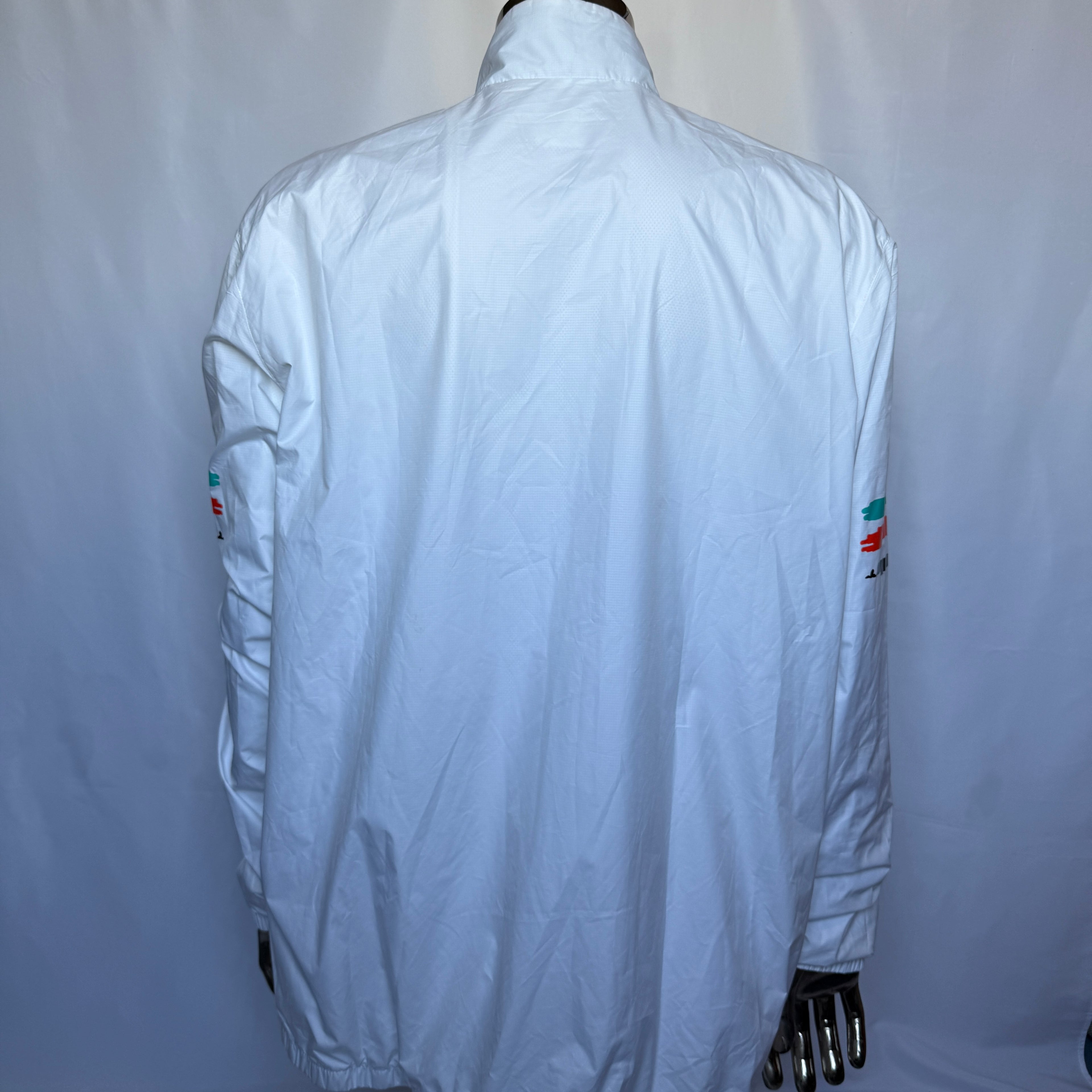 Adidas Originals Windbreaker / Jacke – White Trefoil Stripe – Retro - Größe XL